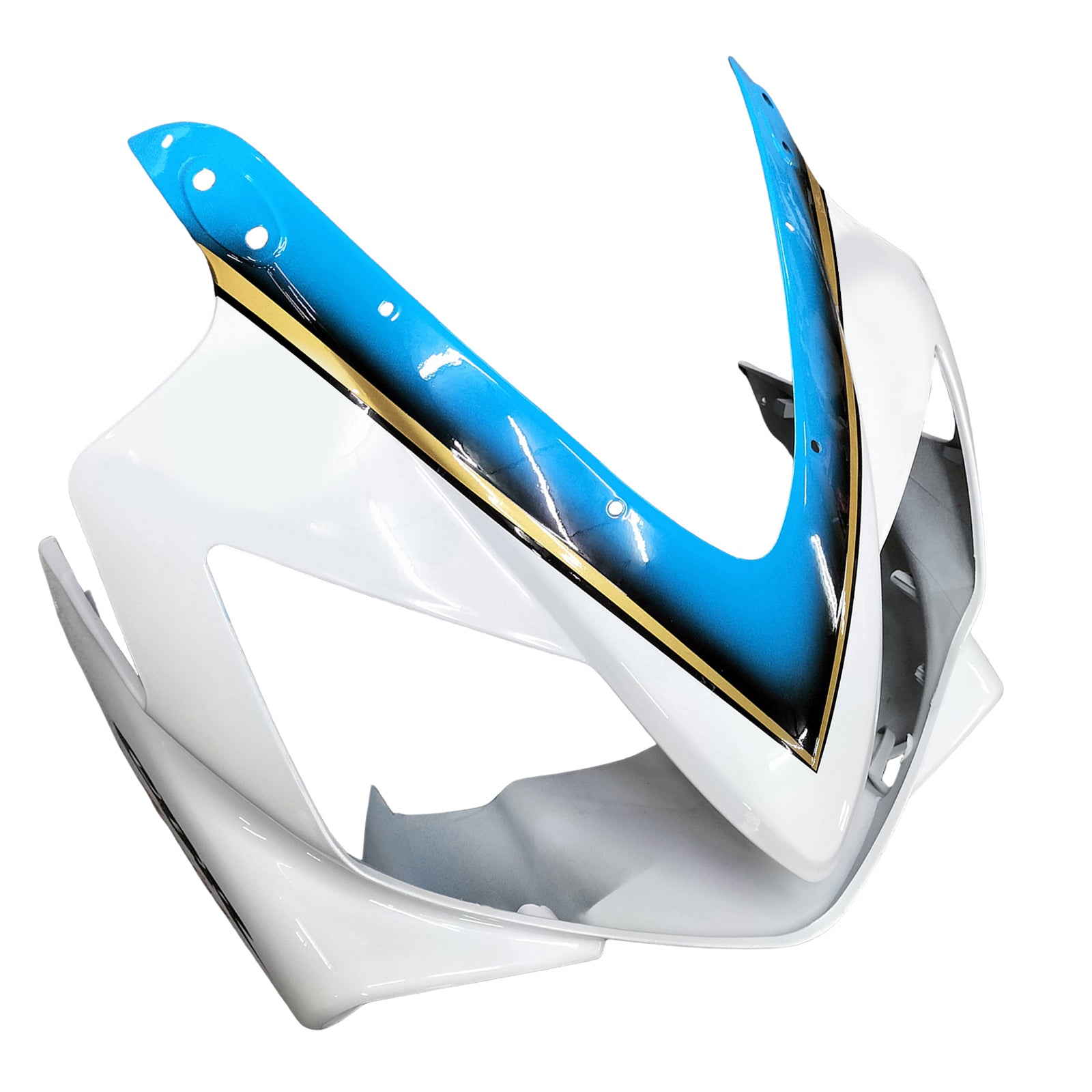 Amotopart 2004-2007 CBR600 F4i Honda White Light Blue Fairing Kit