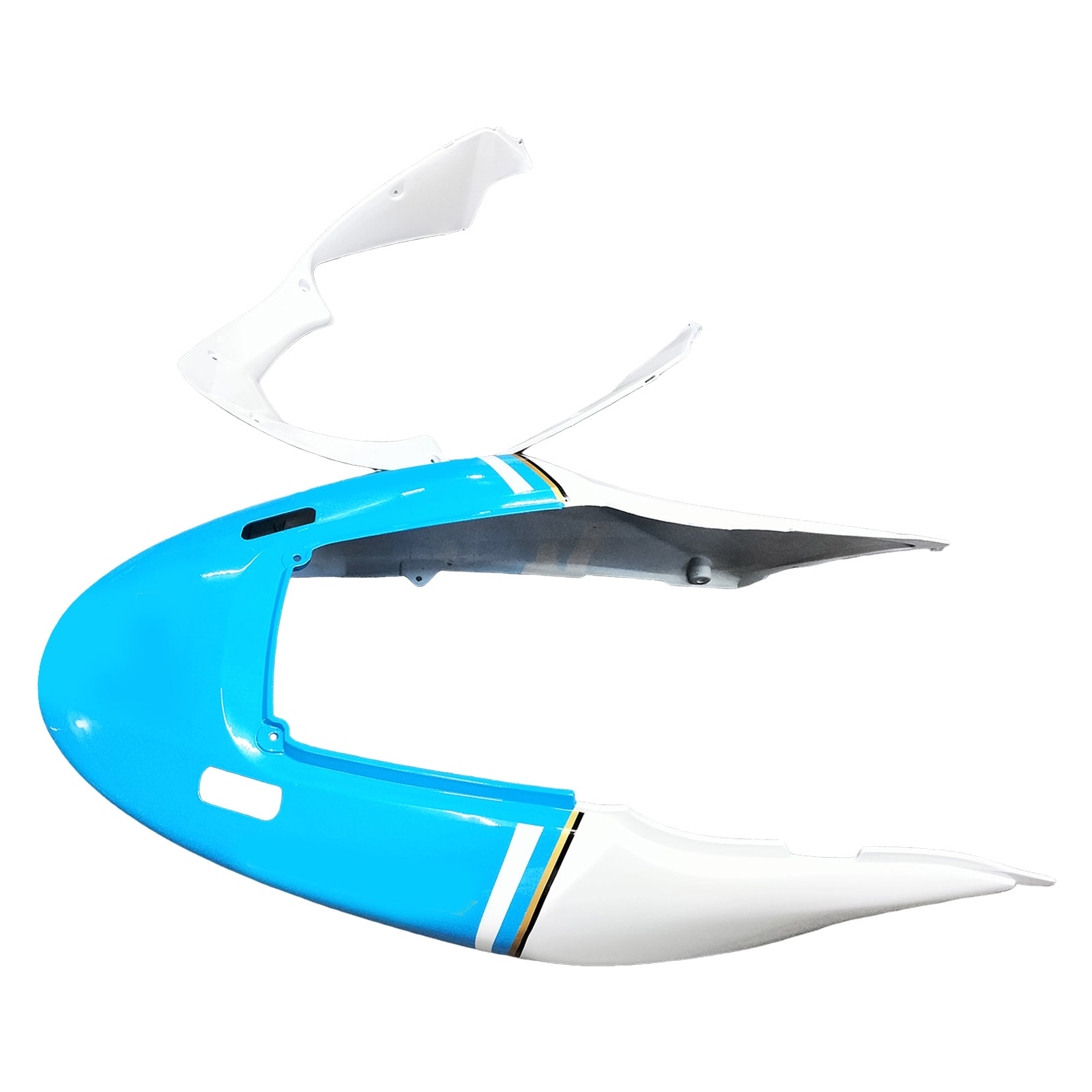 Amotopart 2004-2007 CBR600 F4i Honda White Light Blue Fairing Kit