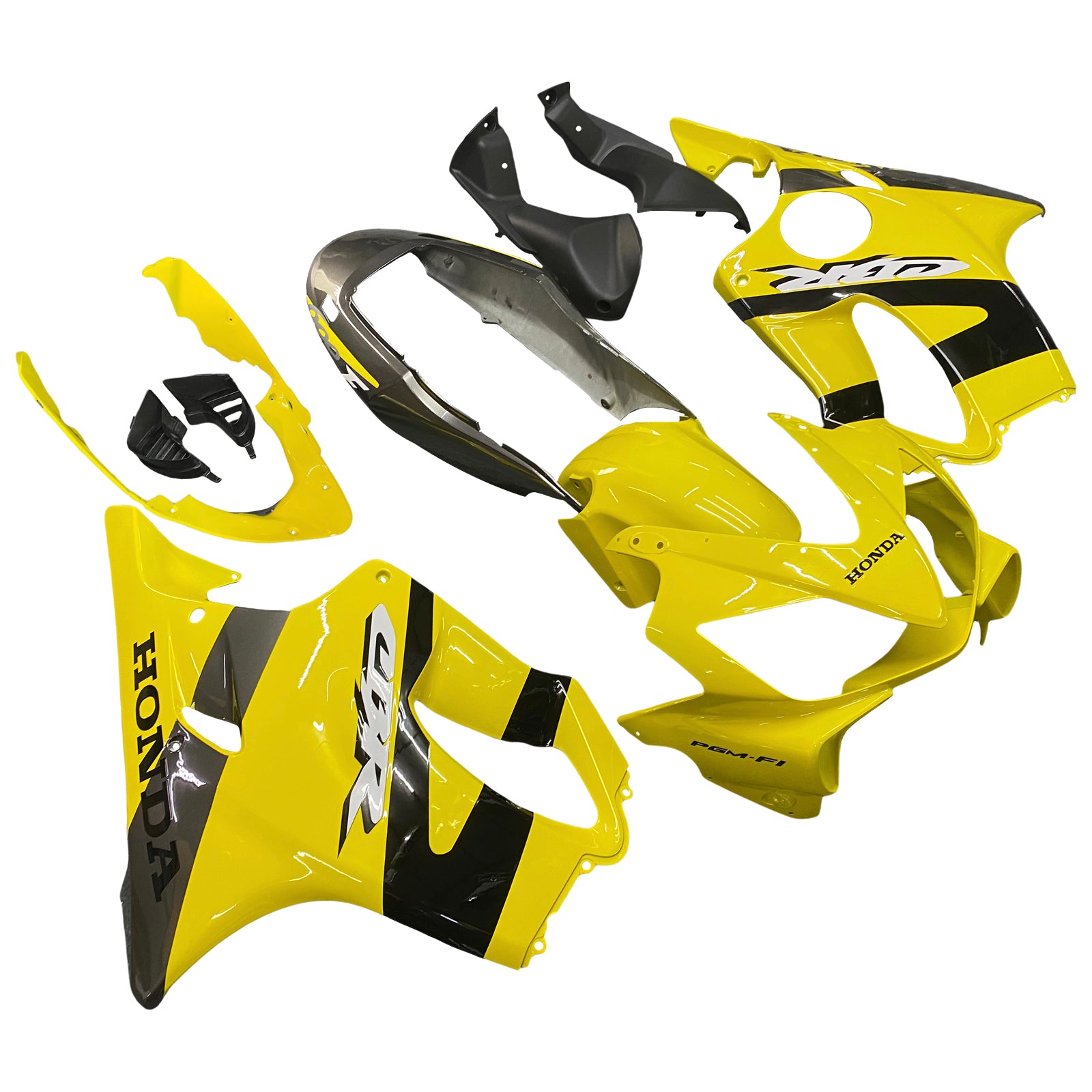 Amotopart 2004-2007 Honda CBR600 F4i Kit de carénage jaune et noir