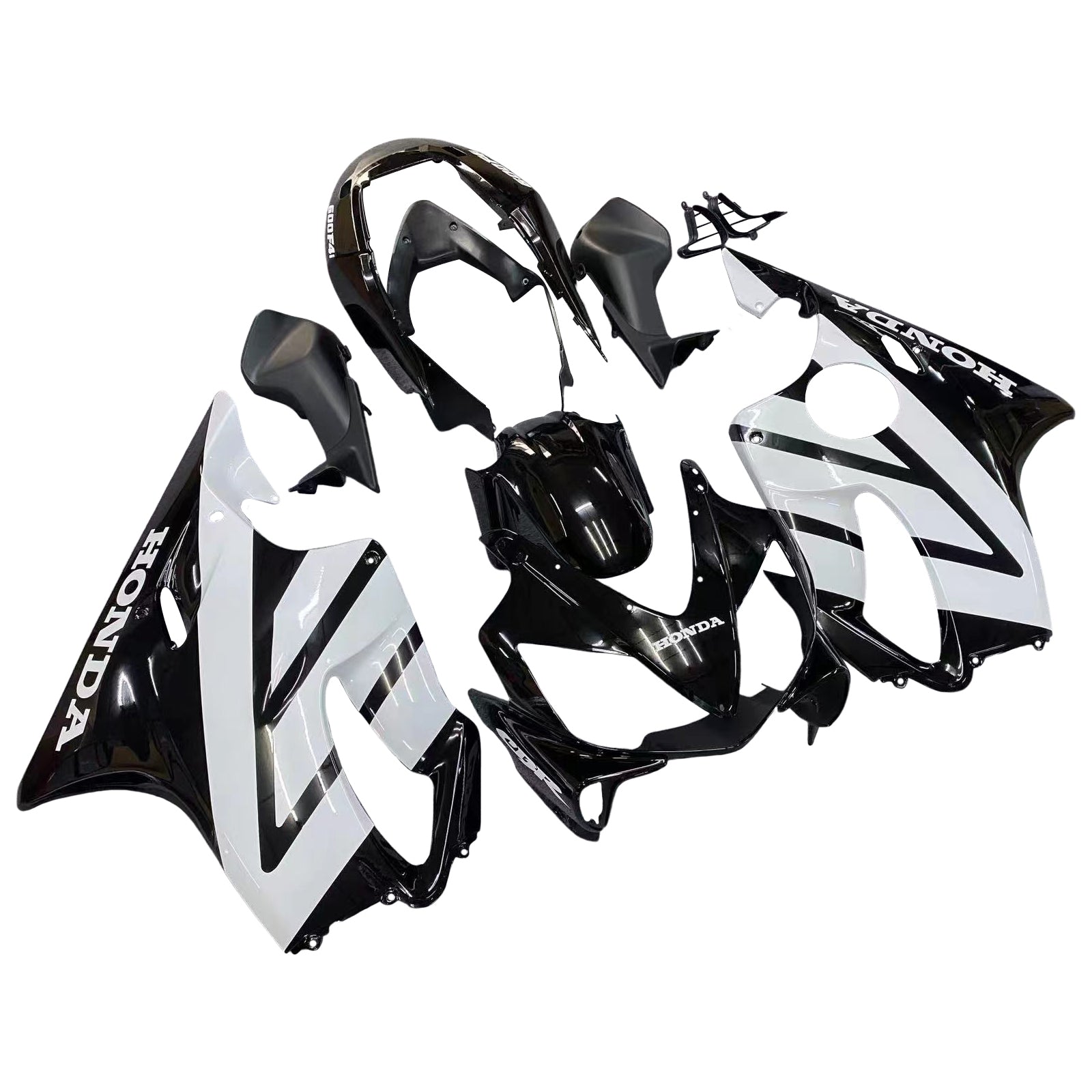 Amotopart Honda CBR600 F4i 2004-2007 Black&White Fairing Kit