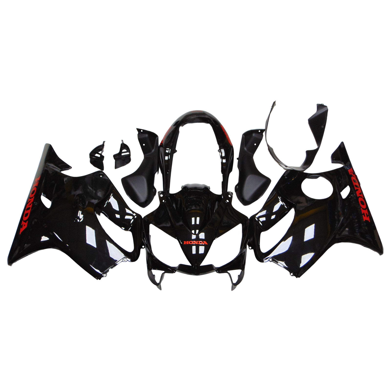 Amotopart Honda CBR600 F4i 2004-2007 Black Fairing Kit