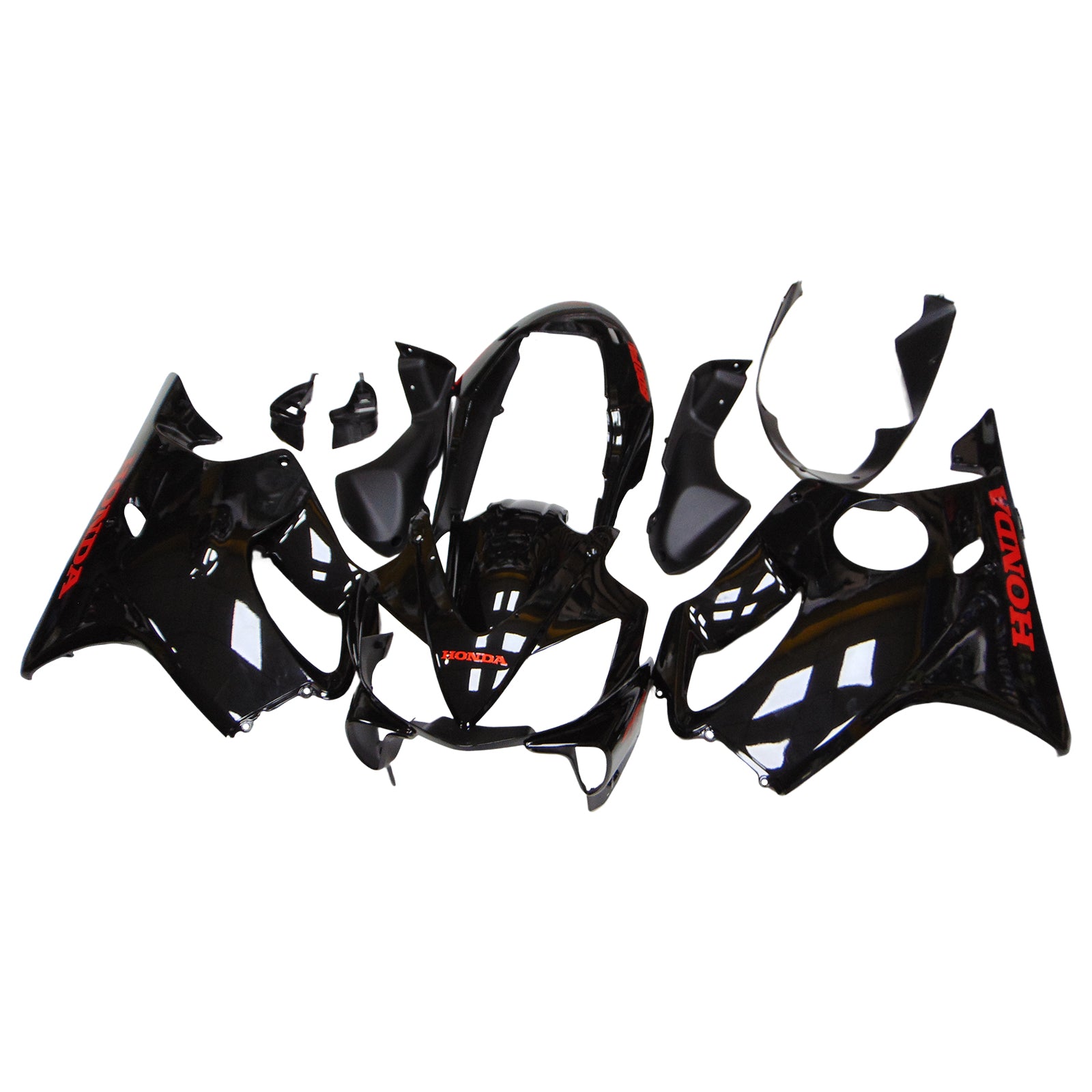 Amotopart Honda CBR600 F4i 2004-2007 Black Fairing Kit