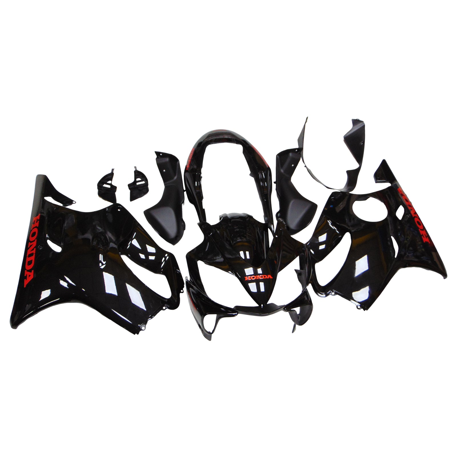 Amotopart Honda CBR600 F4i 2004-2007 Black Fairing Kit