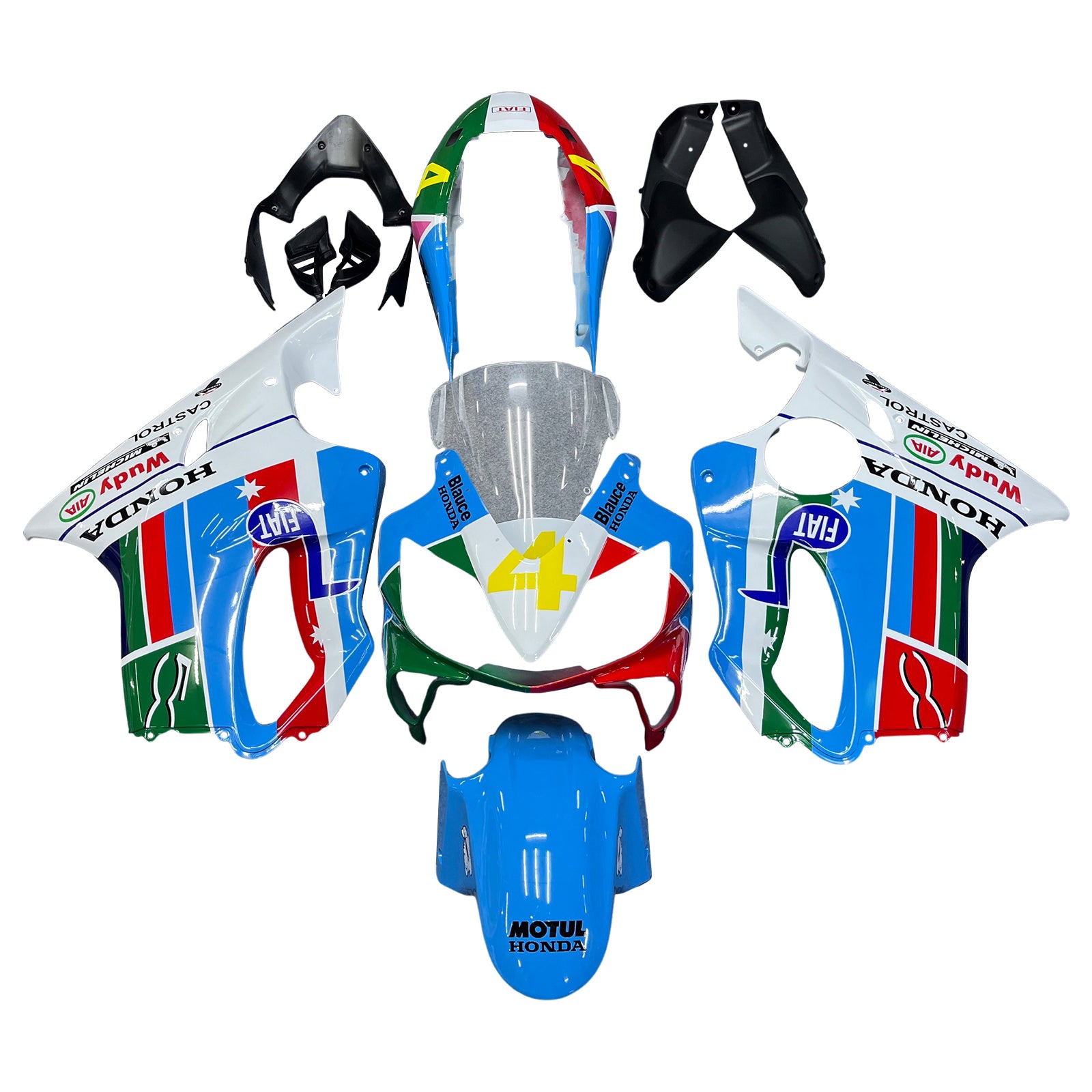 Kit Carenado Amotopart Honda CBR600 F4i 2004-2007 Multicolor