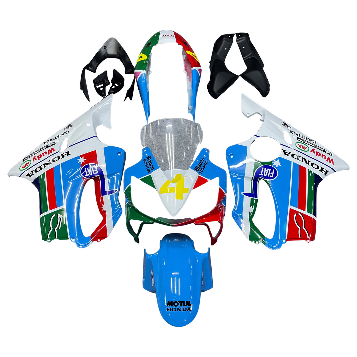 Kit Carenado Amotopart Honda CBR600 F4i 2004-2007 Multicolor