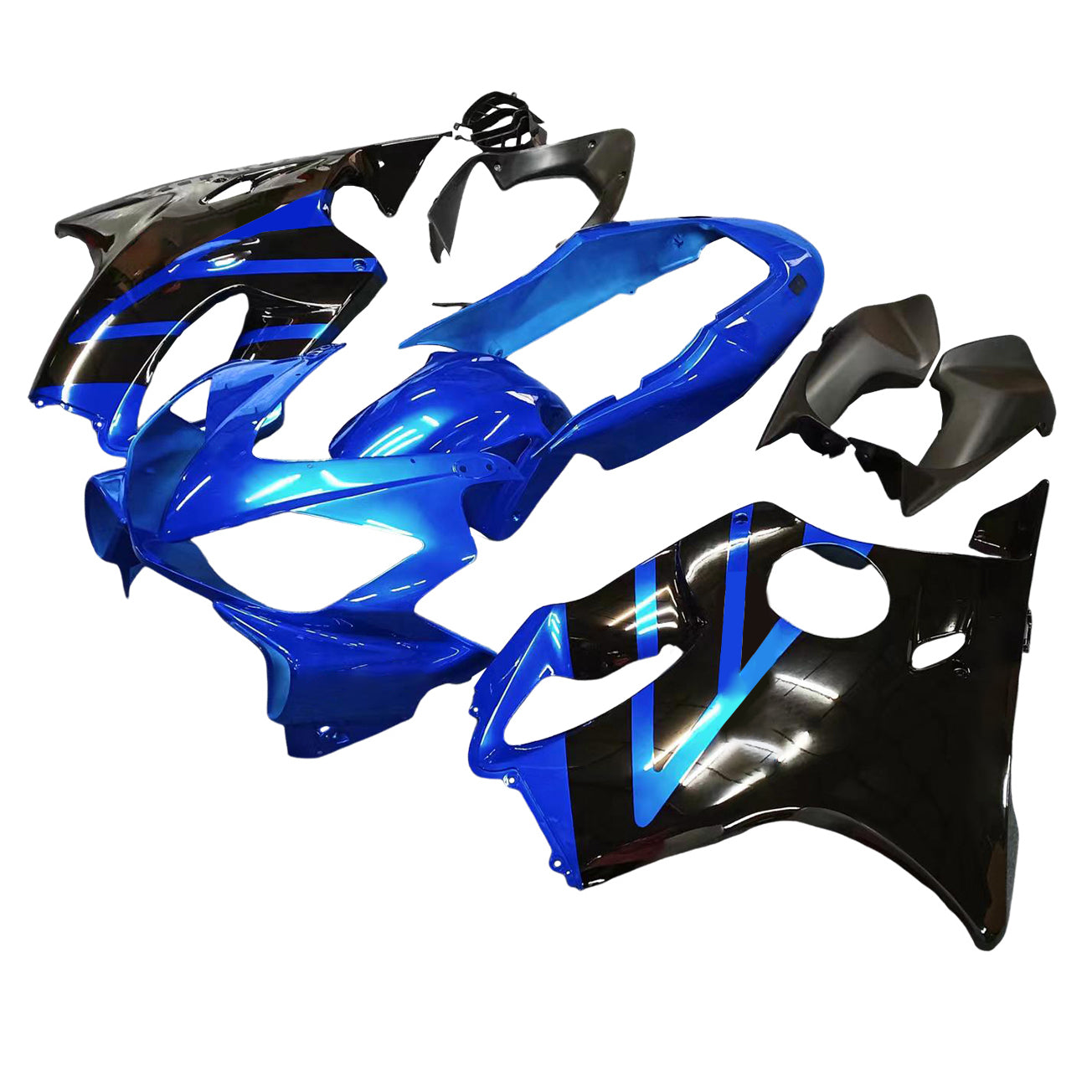 Amotopart 2004-2007 CBR600 F4i Honda Blue&Black Fairing Kit