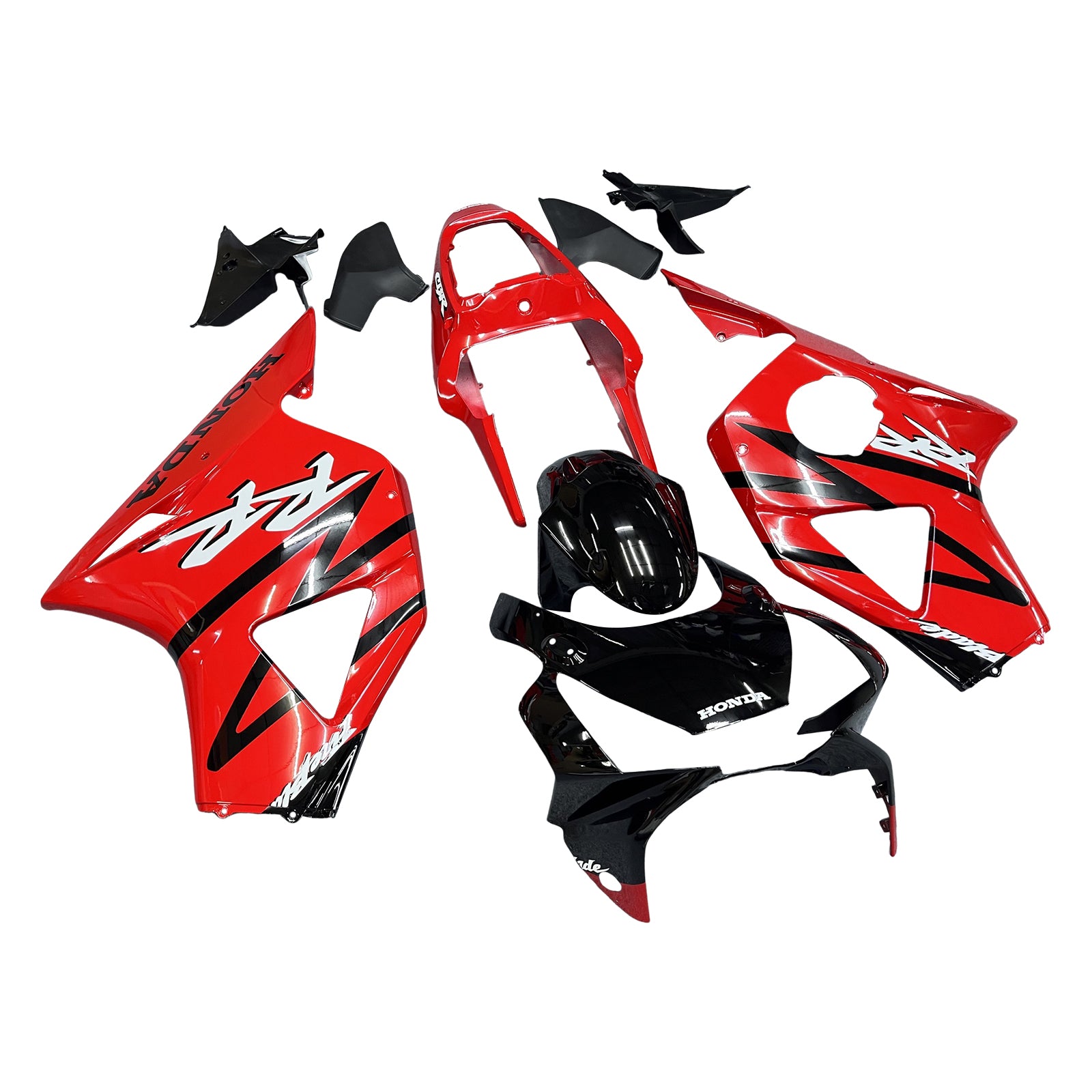 Amotopart 2002-2003 CBR954 Honda Kit de carénage rouge et noir