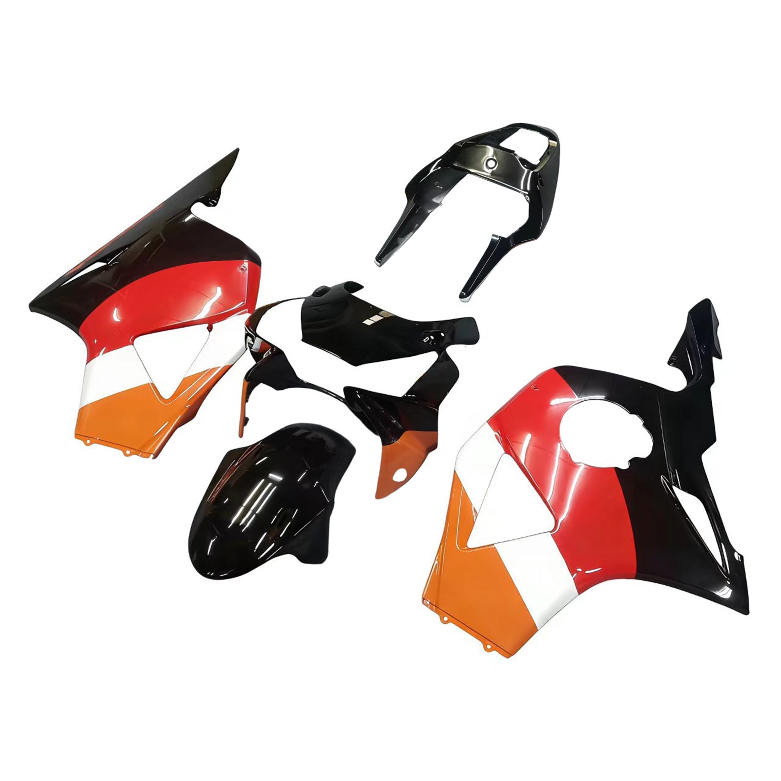 Amotopart 2002-2003 Honda CBR954 Kit de carenado naranja y negro