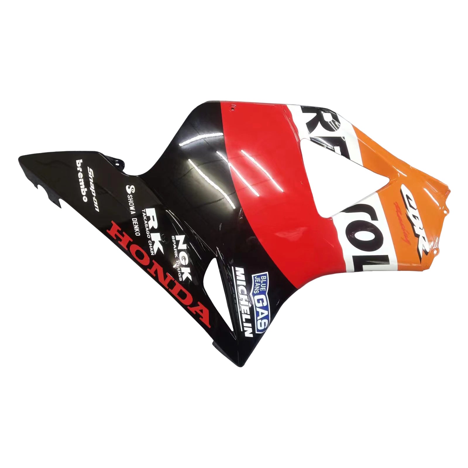 Amotopart 2002–2003 Honda CBR954 Verkleidungsset in Orange und Schwarz