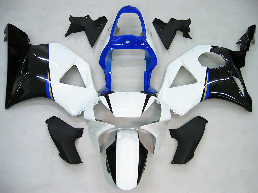 Amotopart Honda CBR954 2002-2003 Blue & White Fairing Kit