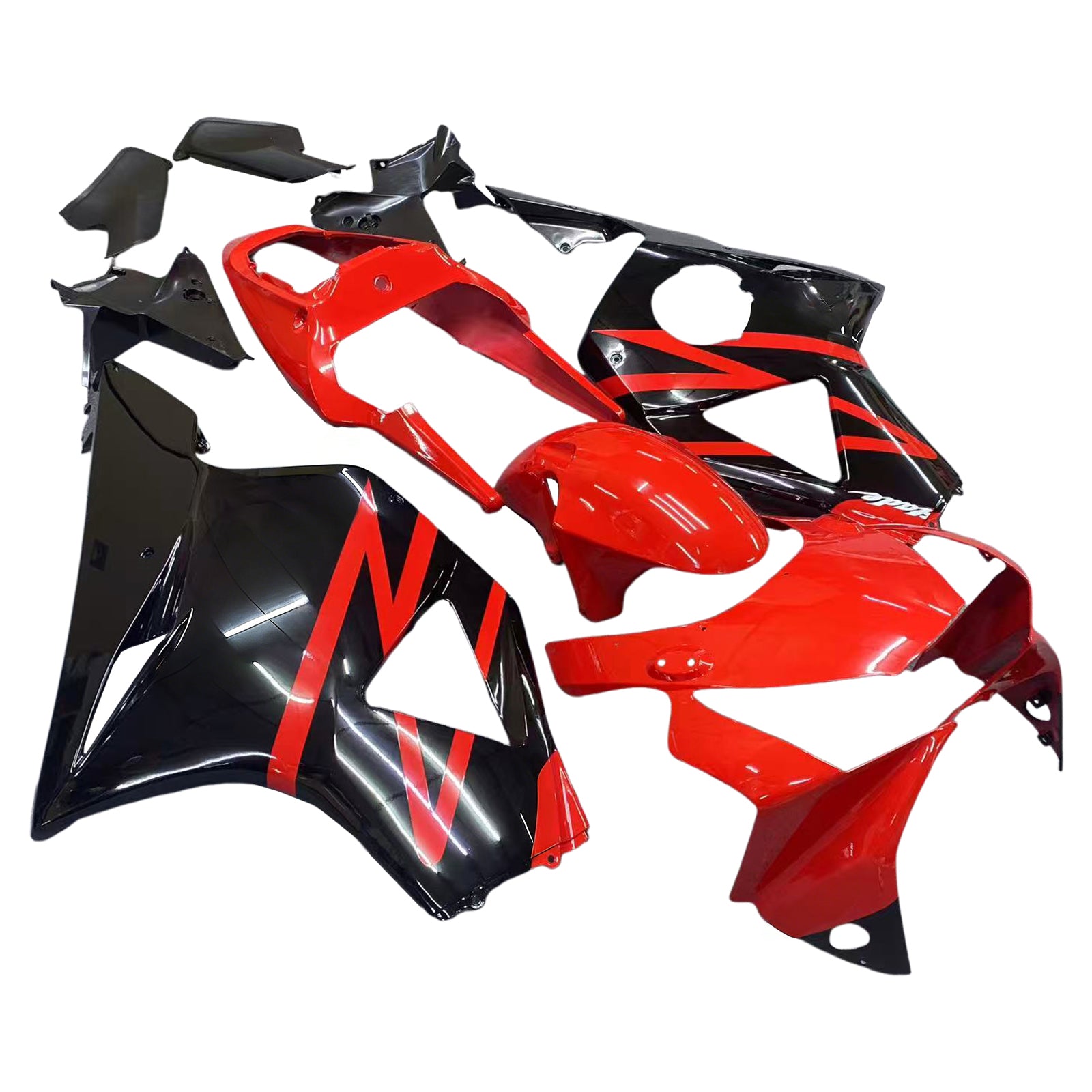 Amotopart 2002-2003 Honda CBR954 Verkleidung Rot&Schwarzes Set
