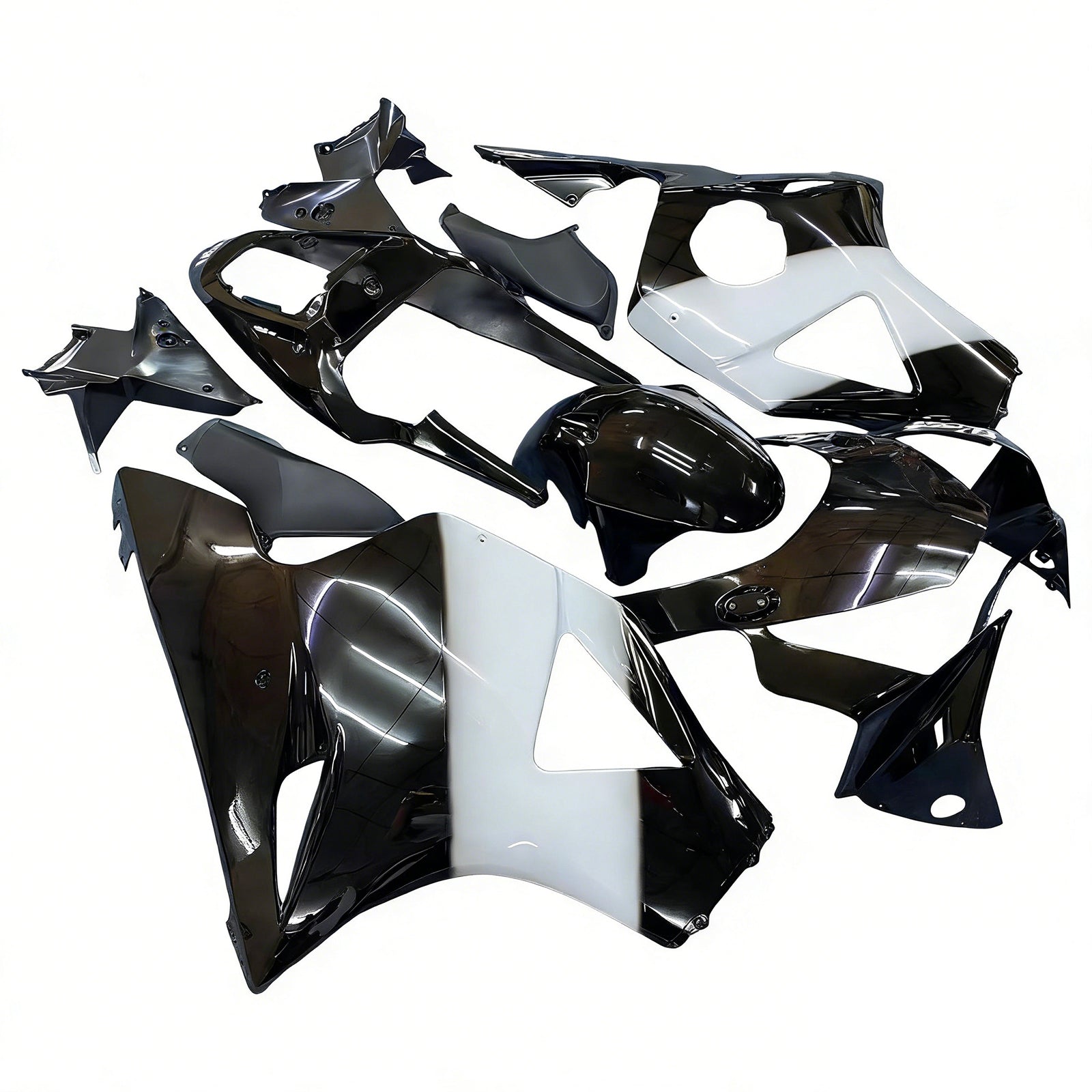 Amotopart 2002-2003 Honda CBR954 White Black Fairing Kit