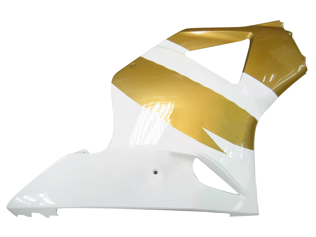 Amotopart 2002-2003 Honda CBR954 White Golden Fairing Kit