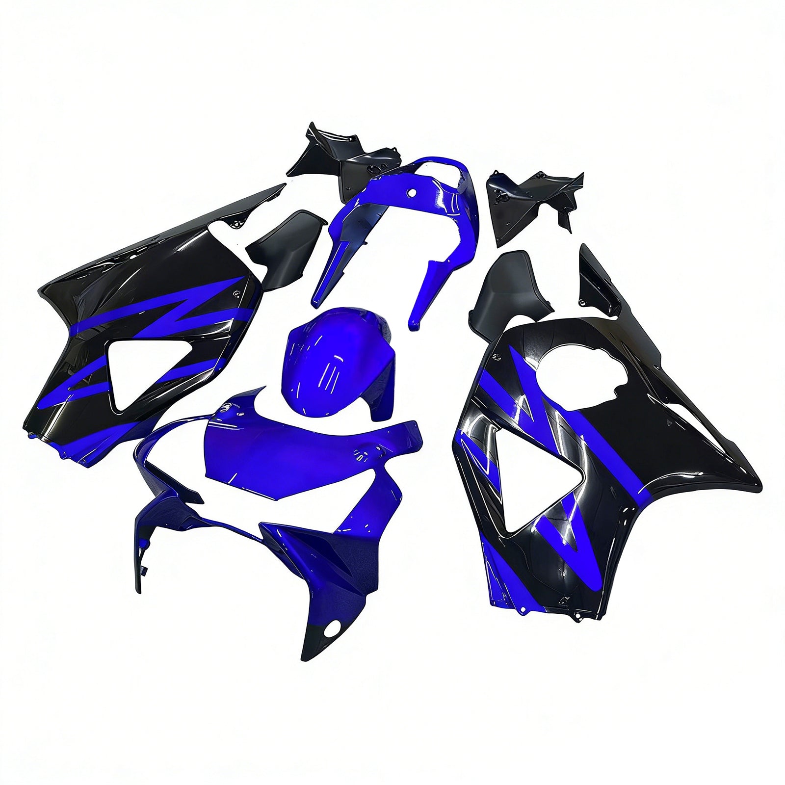Amotopart 2002-2003 Honda CBR954 Glossy Blue Black Fairing Kit
