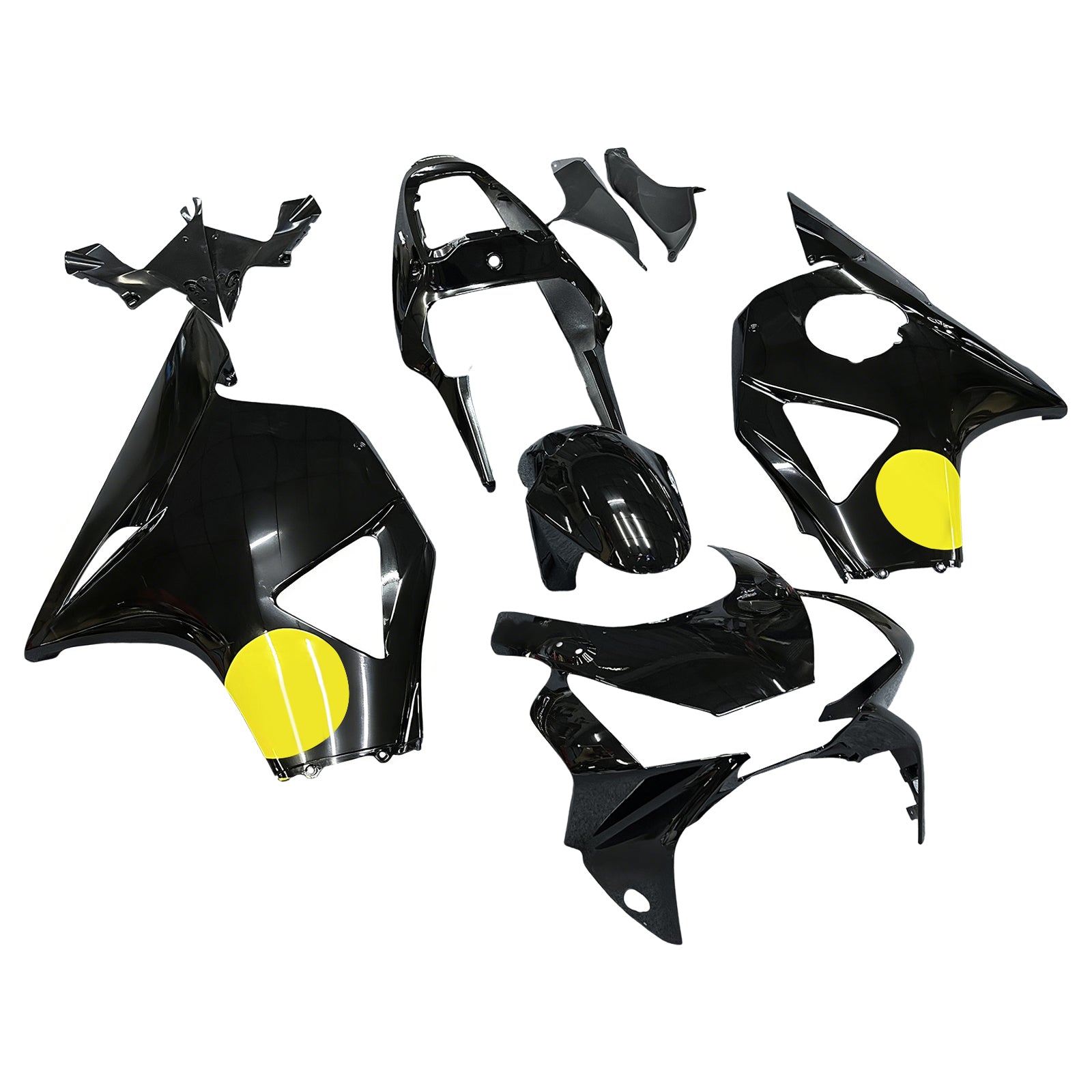 Amotopart 2002-2003 Honda CBR954 Black Yellow Fairing Kit
