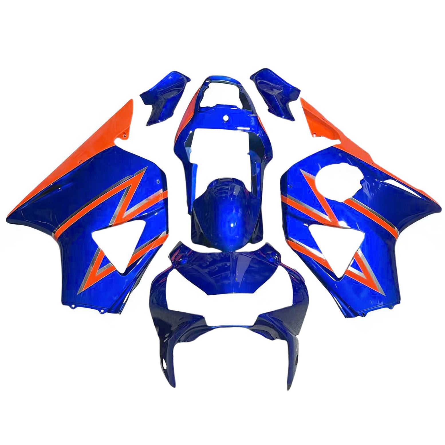 Amotopart Honda CBR954 2002-2003 Blue&Orange Fairing Kit