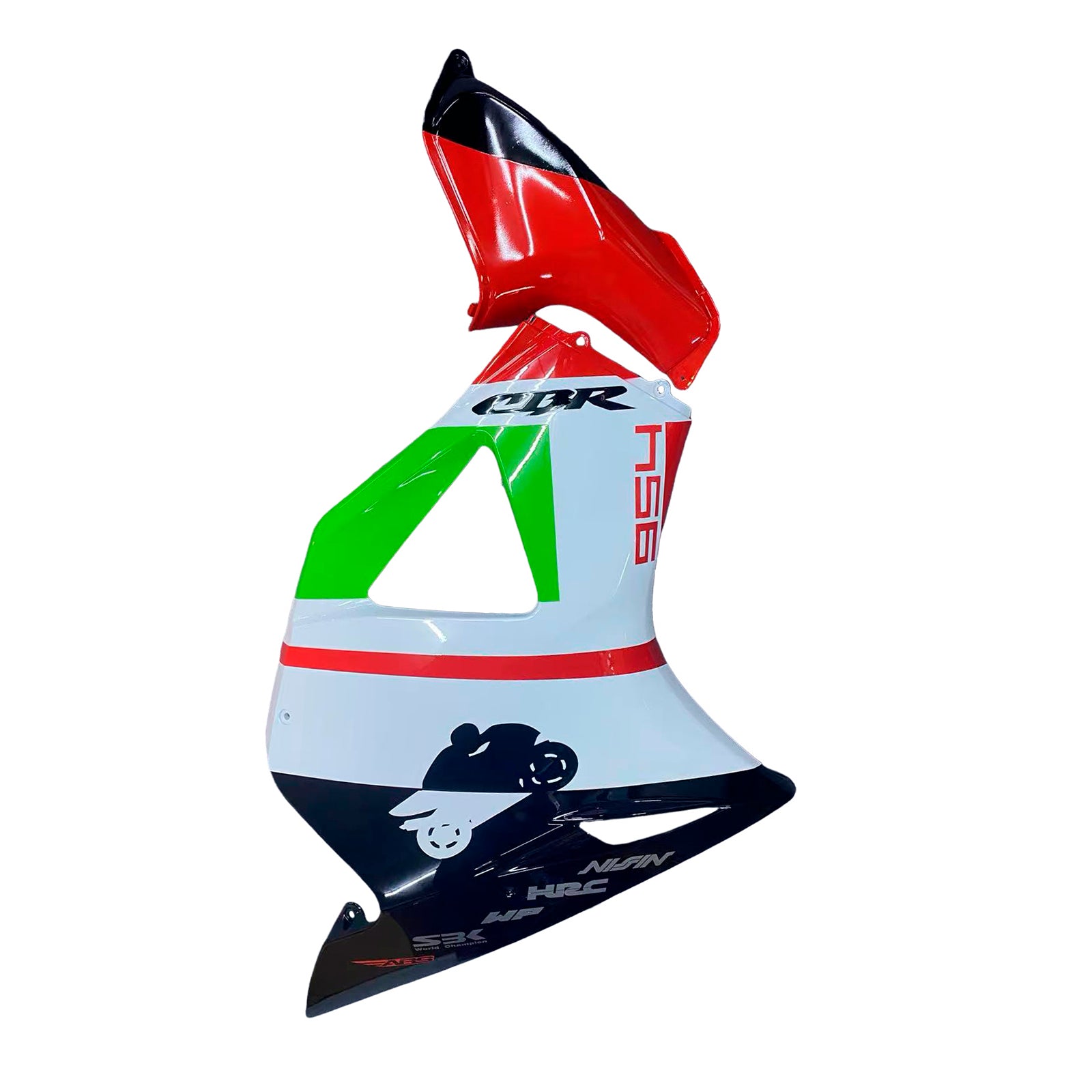 Amotopart 2002-2003 CBR954 Honda Red & Green Fair Kit
