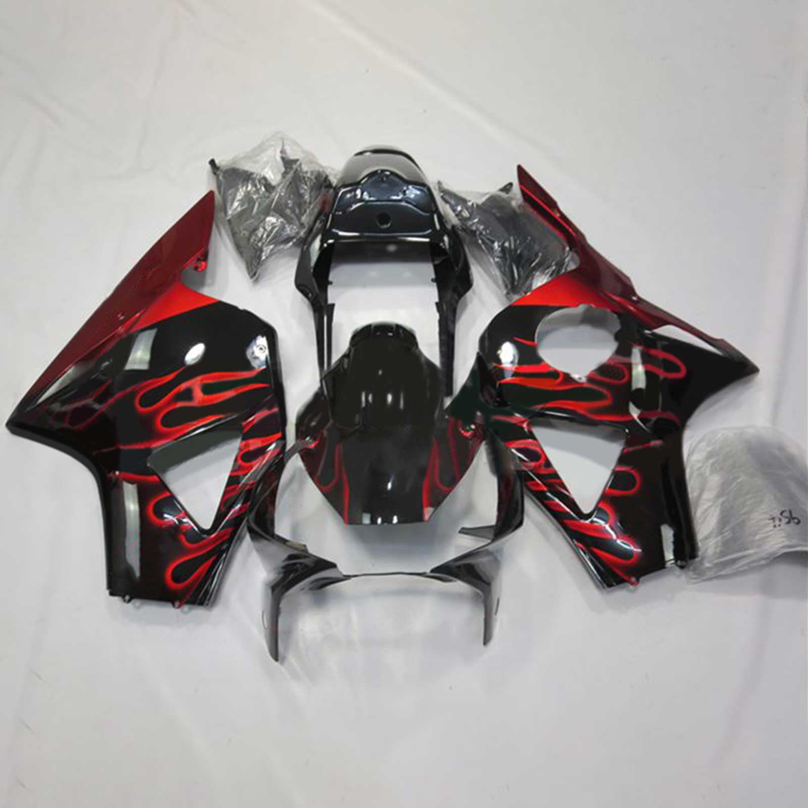 Amotopart 2002-2003 CBR954 Honda Noir&Kit de carénage rouge