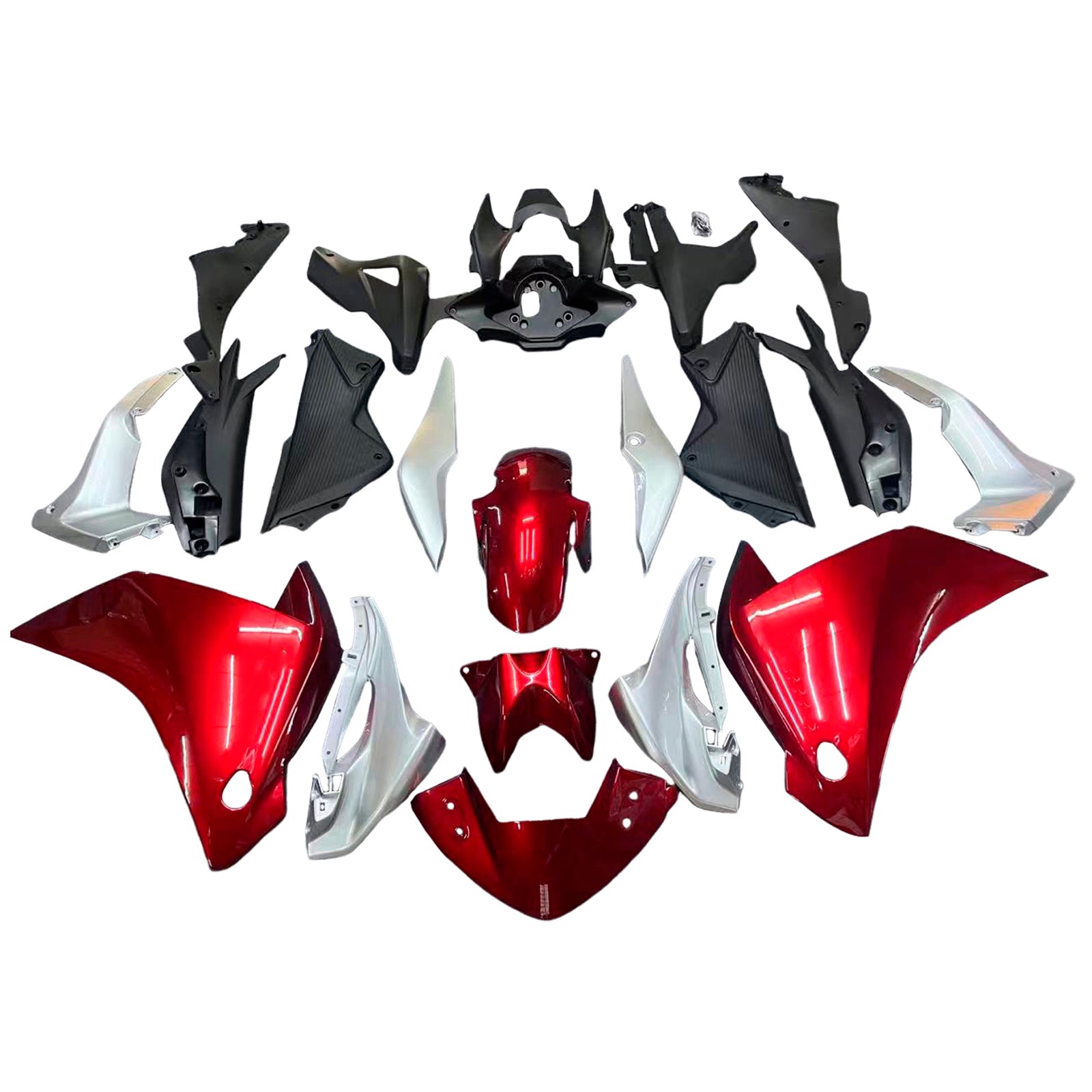 Amotopart 2011-2013 Honda CBR250R Rød Hvid Grå Fairing Kit