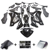 Amotopart Honda CBR250R 2011–2013 glänzend schwarzes Verkleidungsset