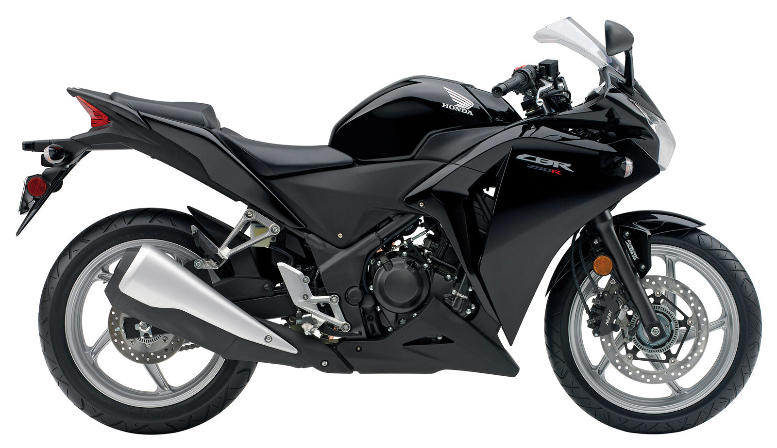 Amotopart Verkleidungssatz für Honda CBR250R 2011–2015, glänzend schwarz