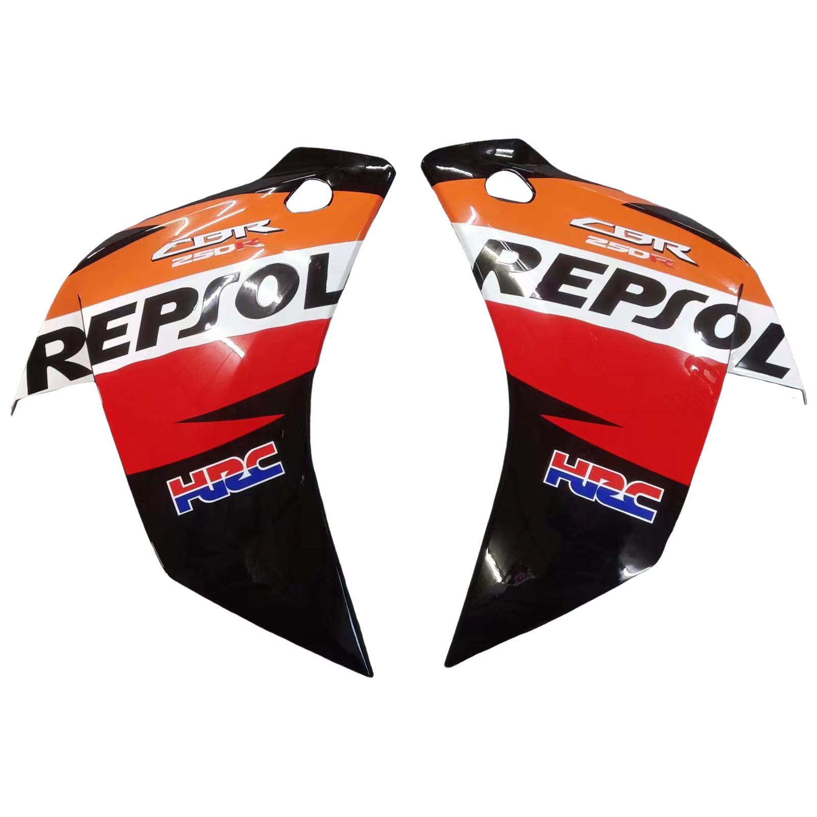 Amotopart Kit carena Repjol arancione e rosso Honda CBR250R 2011-2015