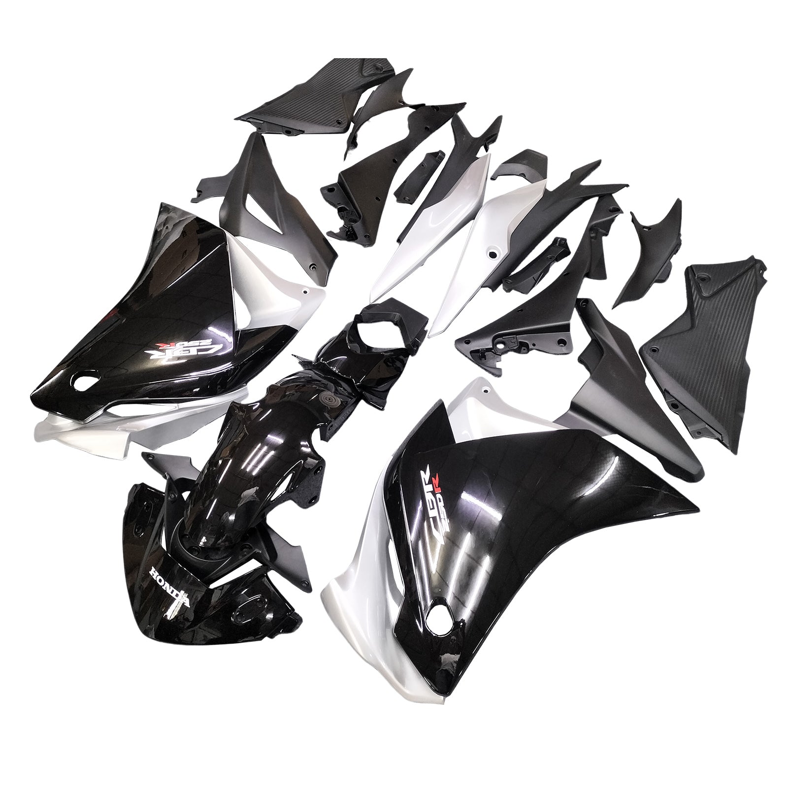 Amotopart Honda CBR250R 2011-2015 Sliver&Black Fairing Kit