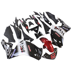Amotopart 2011-2015 Honda CBR250R White Black Fairing Kit