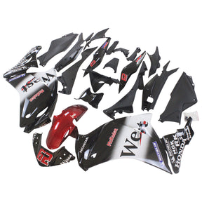 Amotopart Verkleidungssatz für Honda CBR250R 2011–2015, Weiß/Schwarz