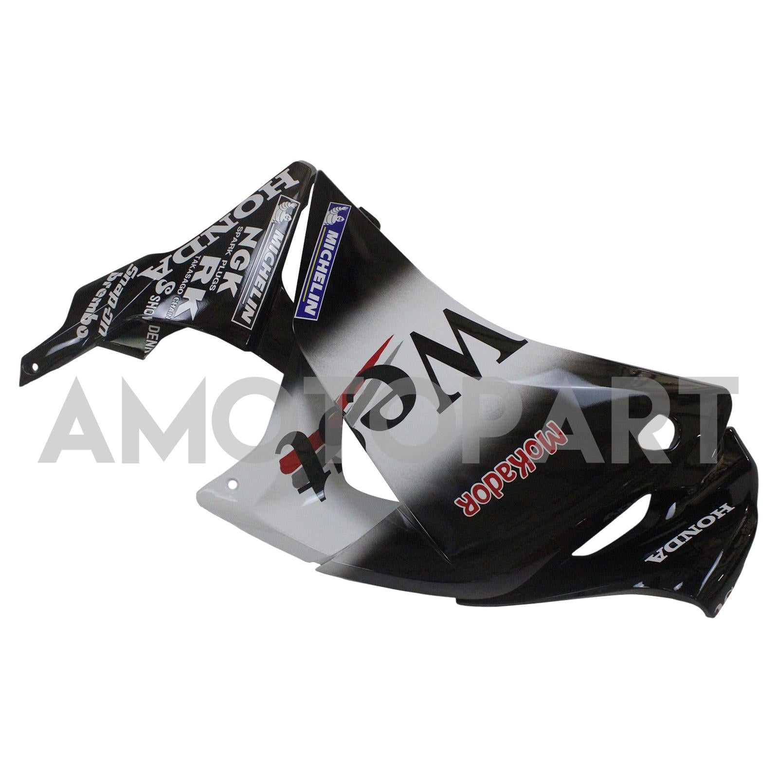 Amotopart 2011-2015 Honda CBR250R White Black Fairing Kit