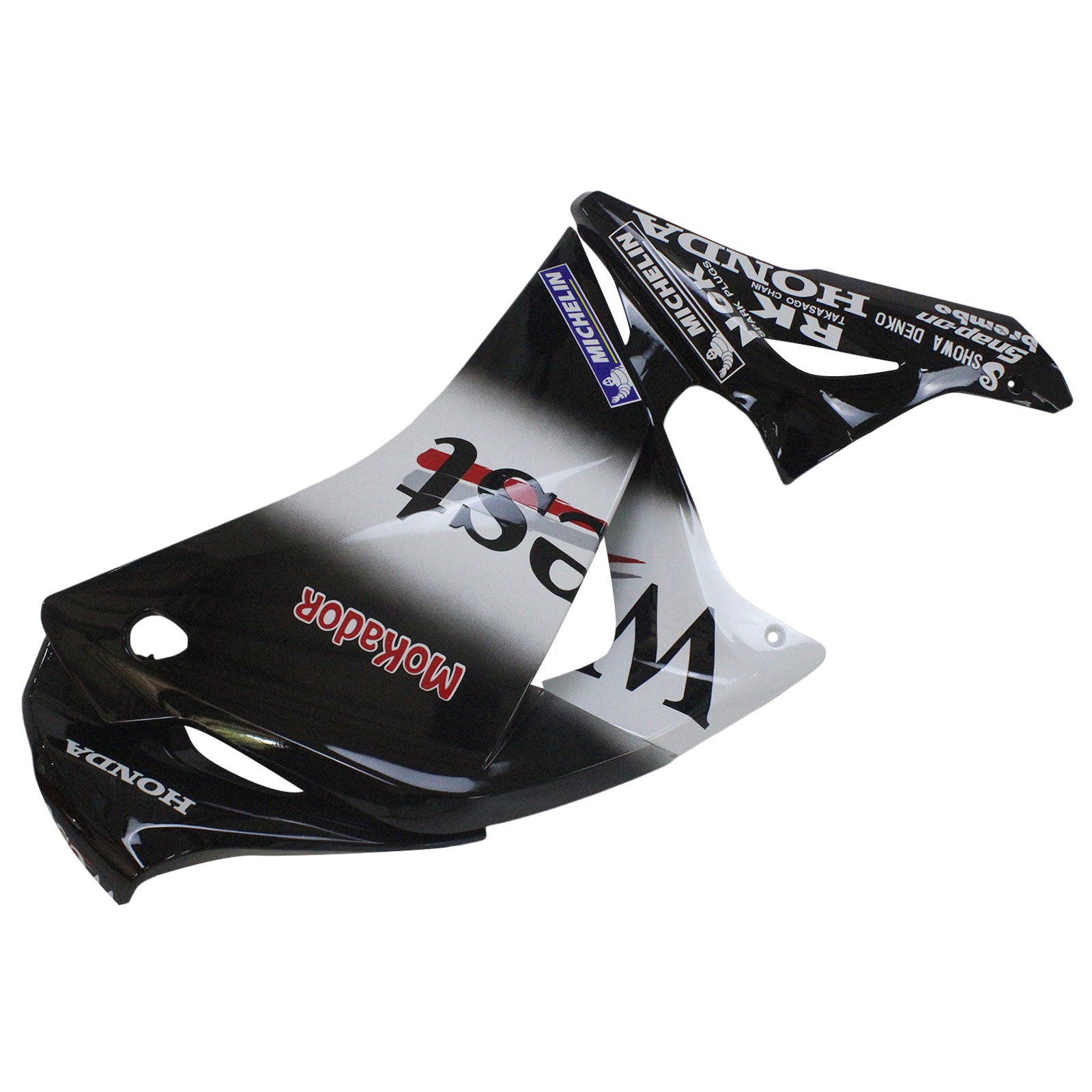 Amotopart 2011-2015 Honda CBR250R White Black Fairing Kit