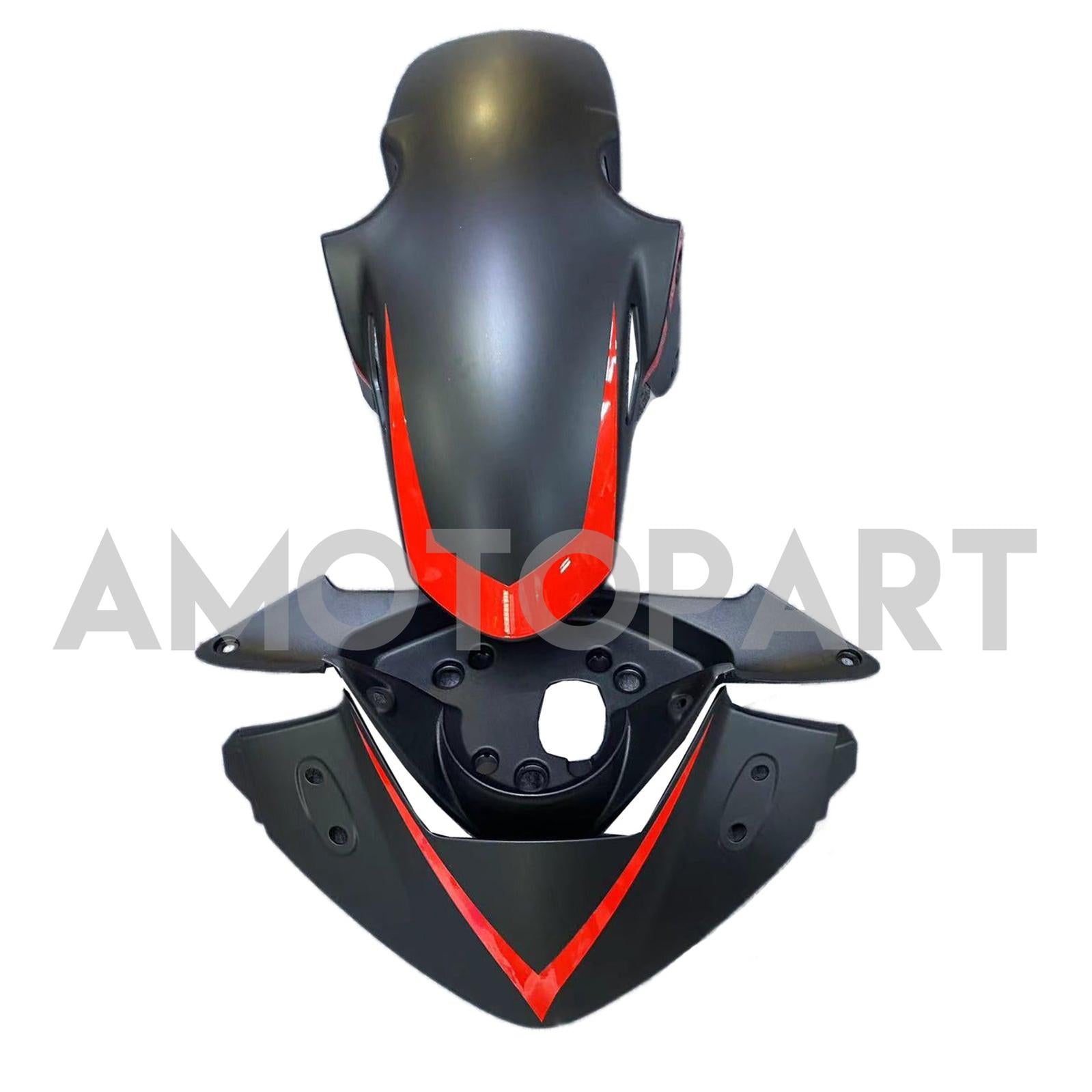 Amotopart 2011-2015 CBR250R Honda Black with Red Stripe Fairing Kit