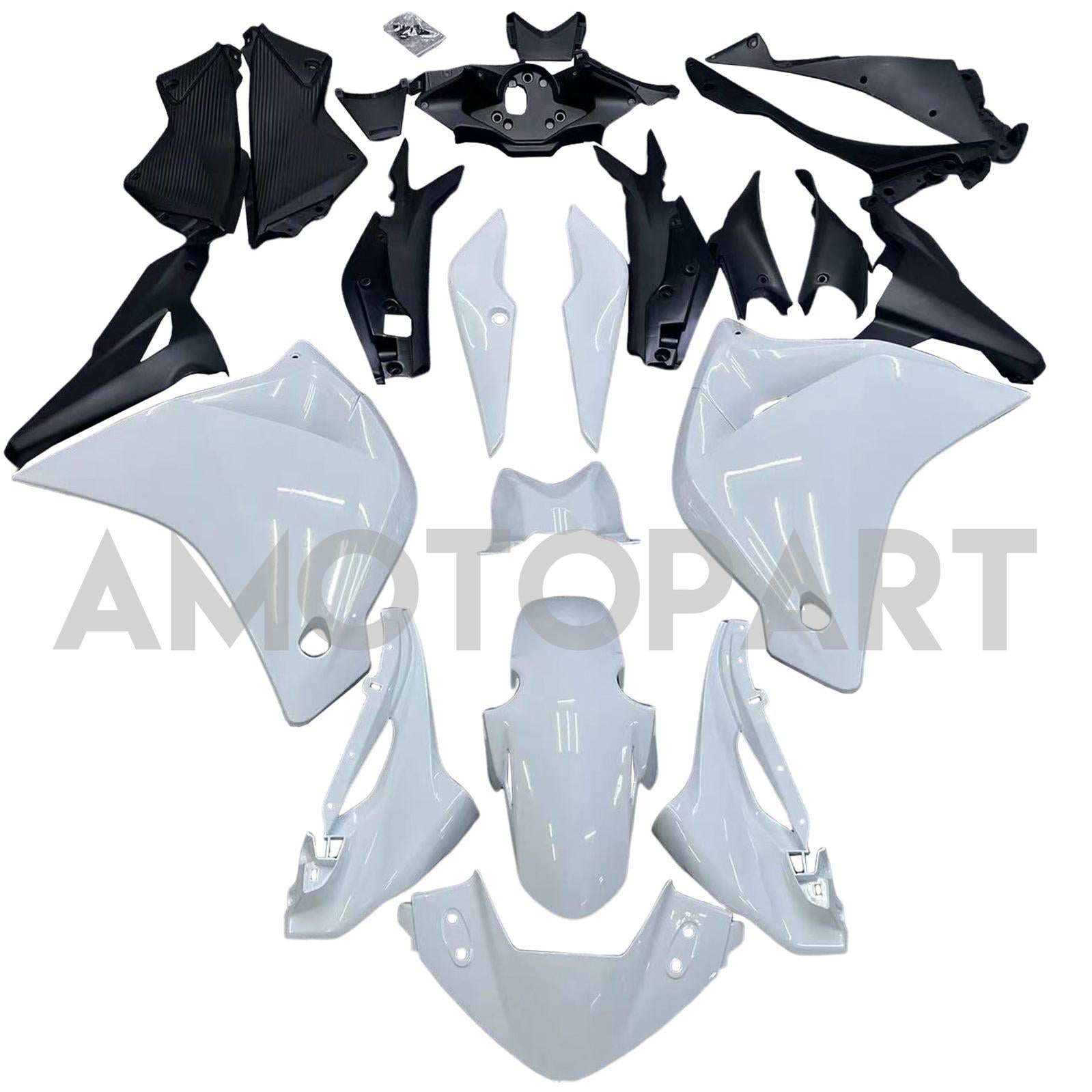 Amotopart 2011-2015 CBR250R Honda Gloss White Fairing Kit