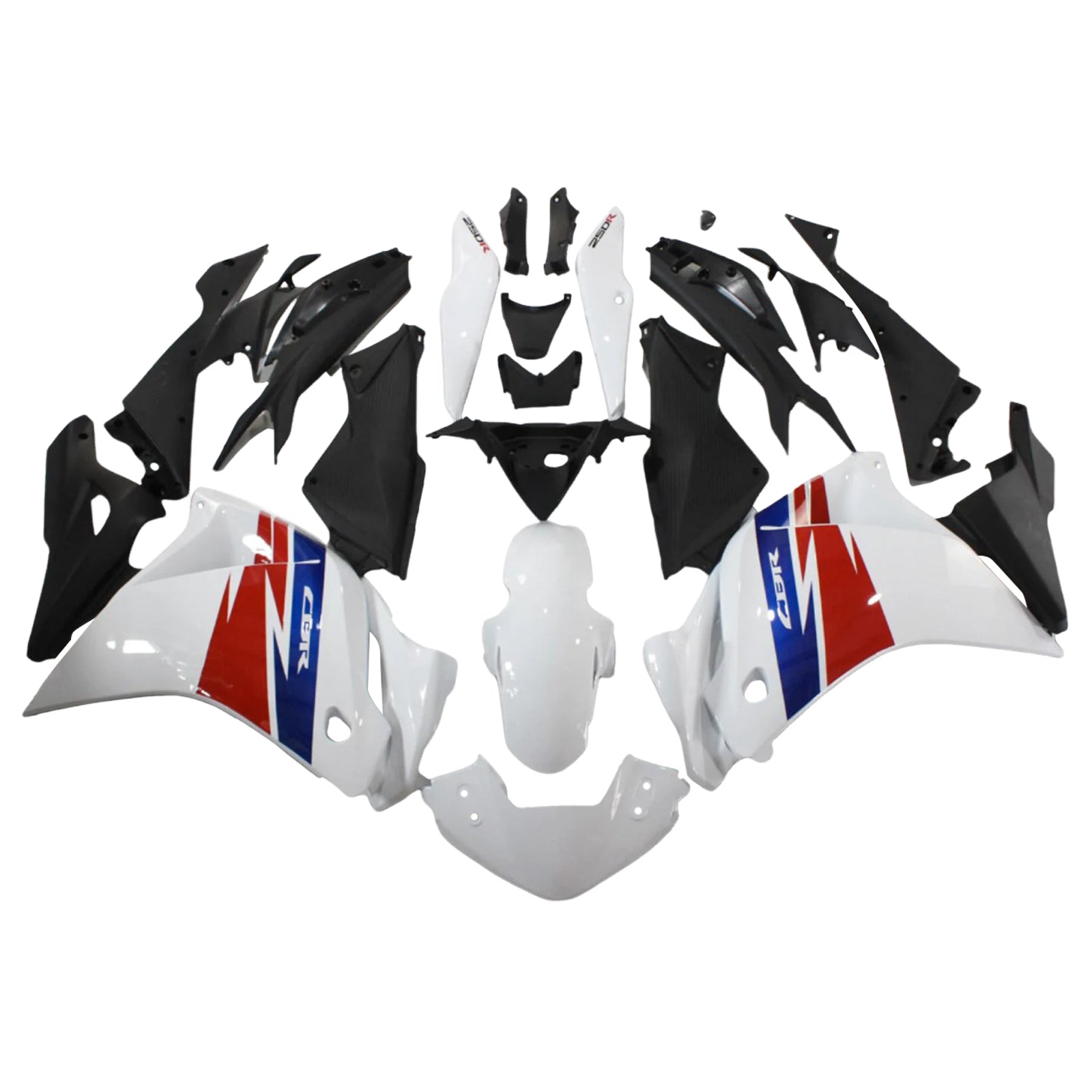 Amotopart 2011-2015 CBR250R Honda Red & Blue Fairing Kit