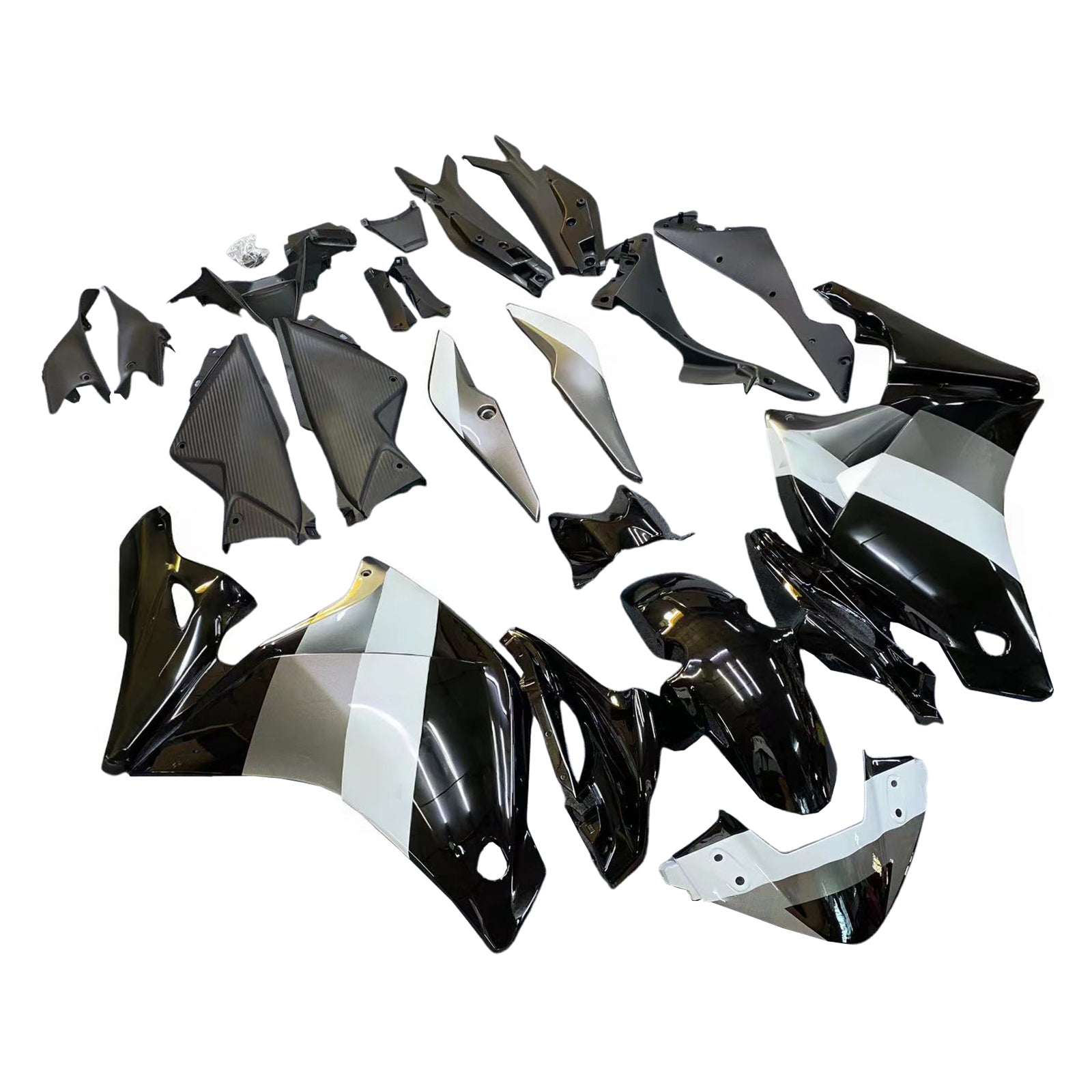 Amotopart 2011-2015 CBR250R Honda Kit carena nera e grigia