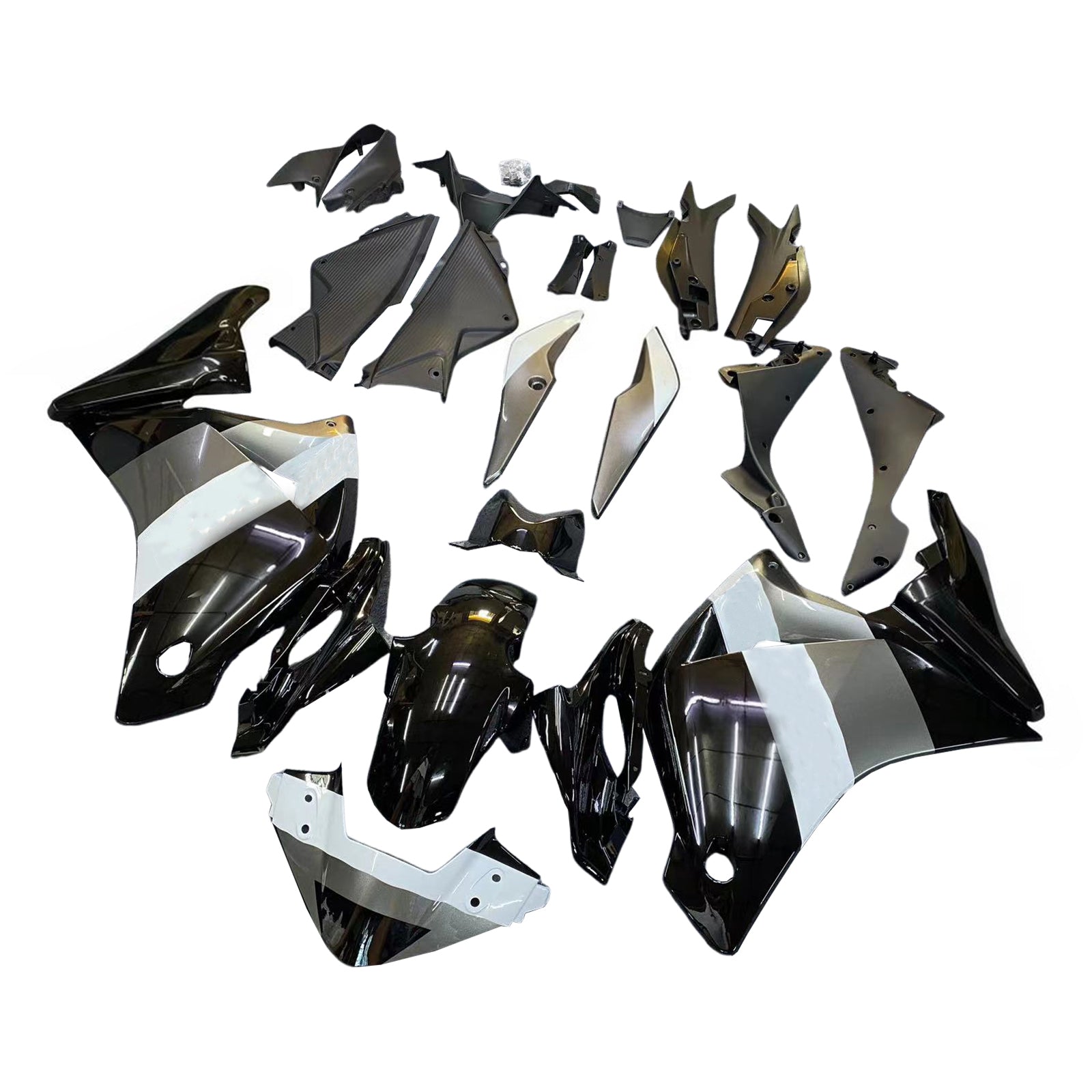 Amotopart 2011-2015 CBR250R Honda Kit carena nera e grigia