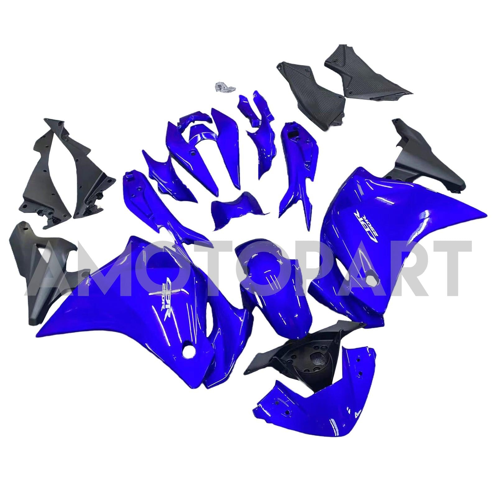 Amotopart 2011-2015 CBR250R Honda Blue Fairing Kit