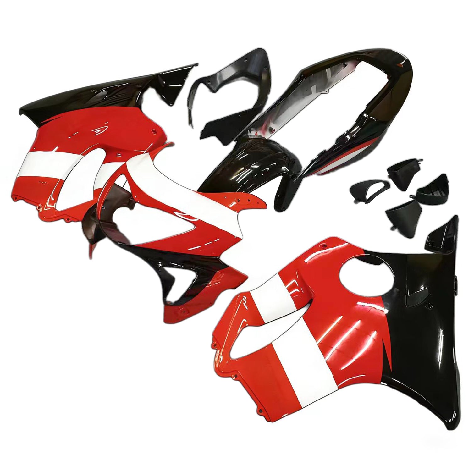 Amotopart Honda CBR600F4 1999-2000 Red&Orange Repjol Fairing Kit