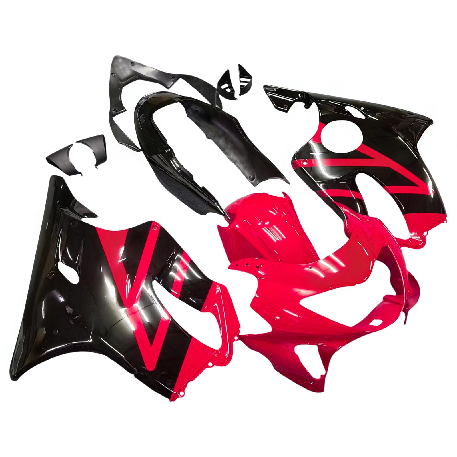 Amotopart Honda CBR600F4 1999-2000 Red & Black Style 1 Failing Kit