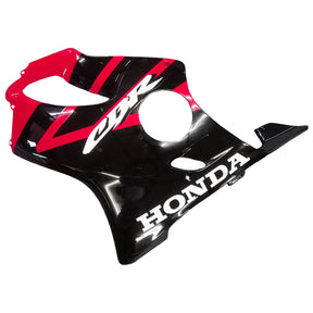 Amotopart Verkleidungsset für Honda CBR600F4 1999–2000, Rot und Schwarz, Stil 1