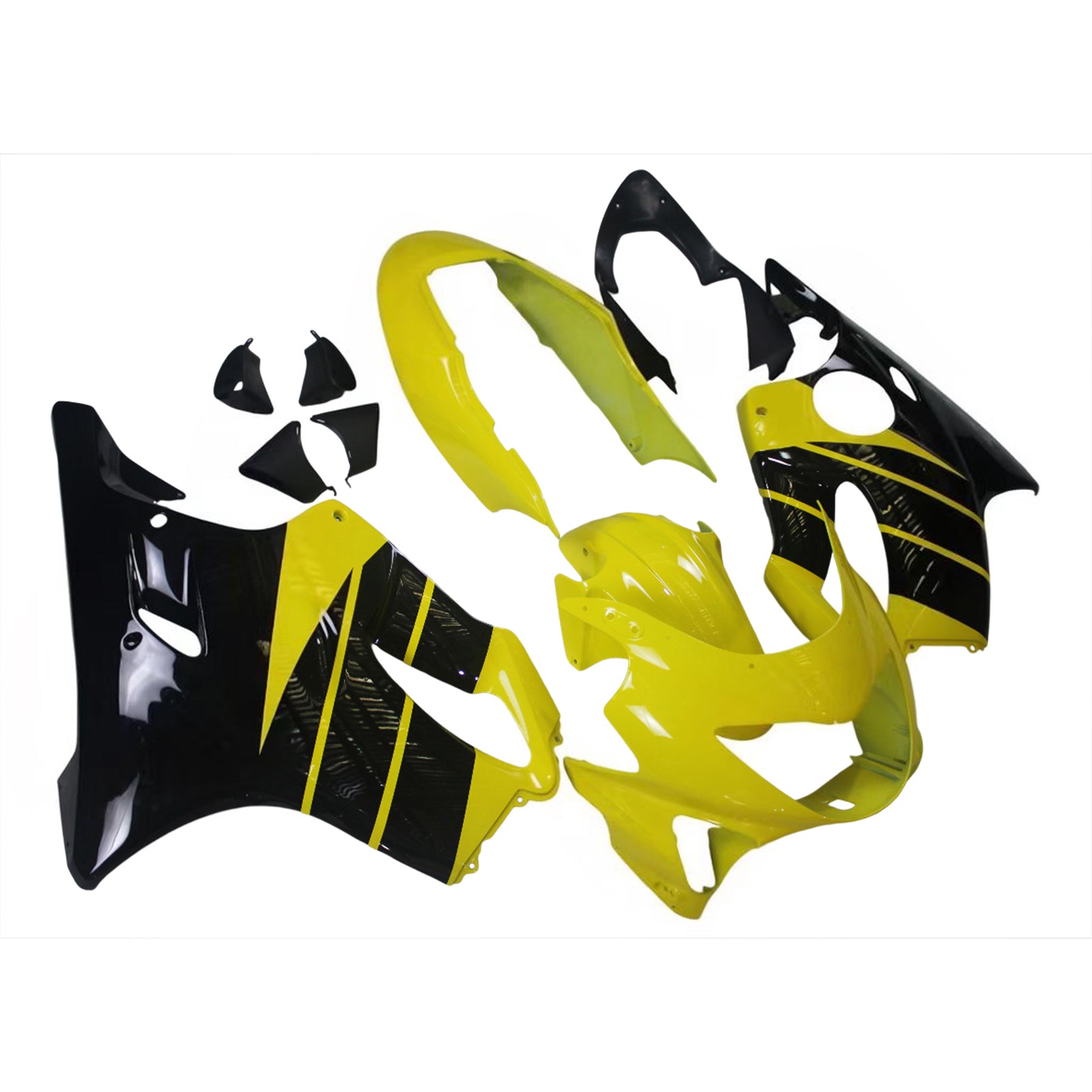 Amotopart 1999-2000 CBR600 F4 Honda Yellow&Black Fairing Kit