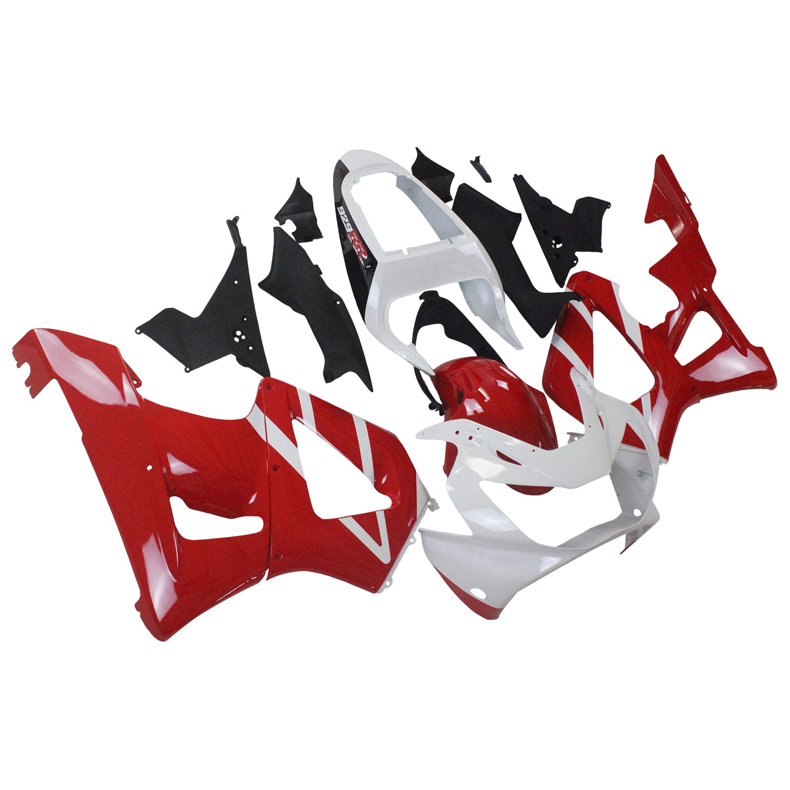 Amotopart 2000-2001 Honda CBR929RR Fairing Red&White Kit