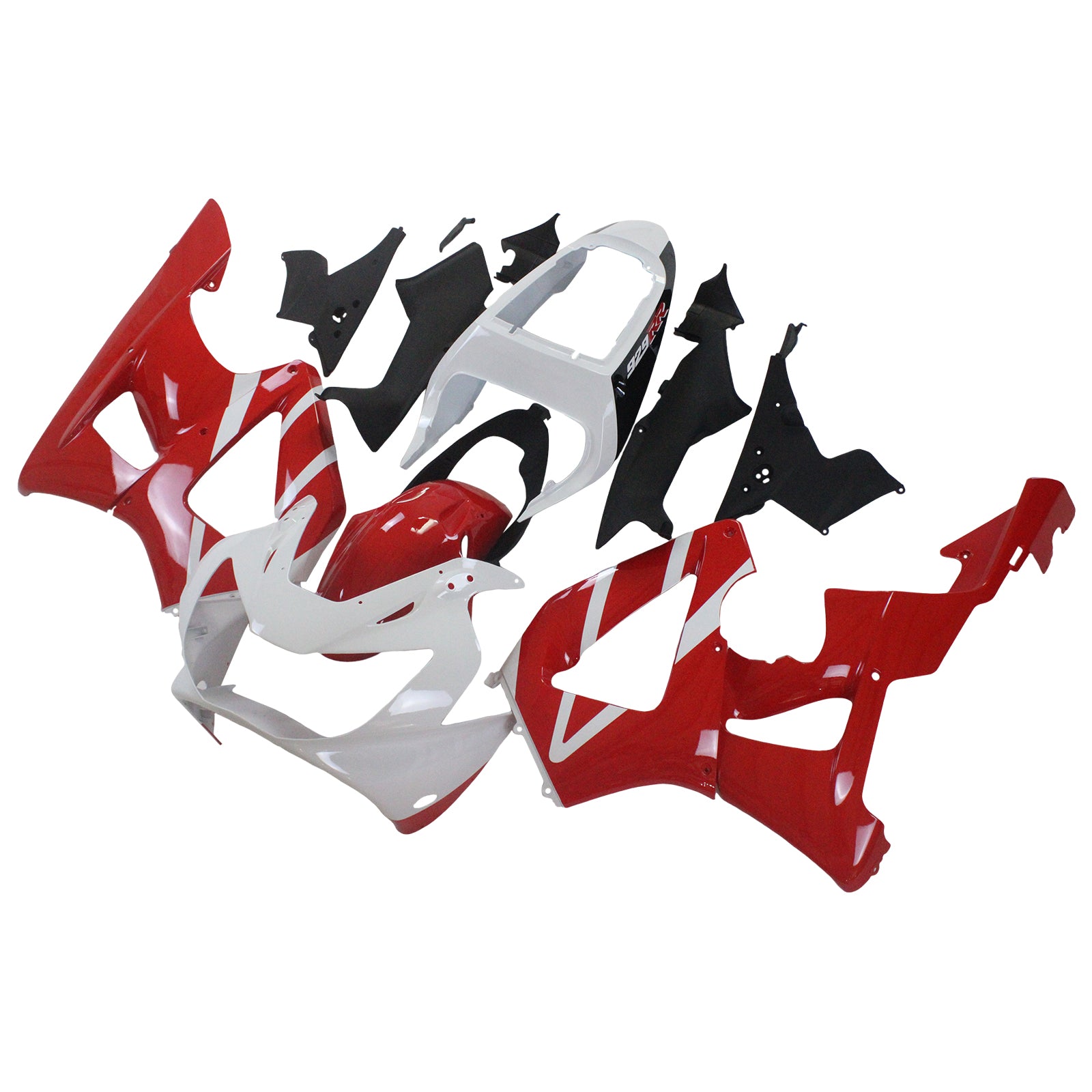 Amotopart 2000-2001 Honda CBR929RR Fairing Red&White Kit