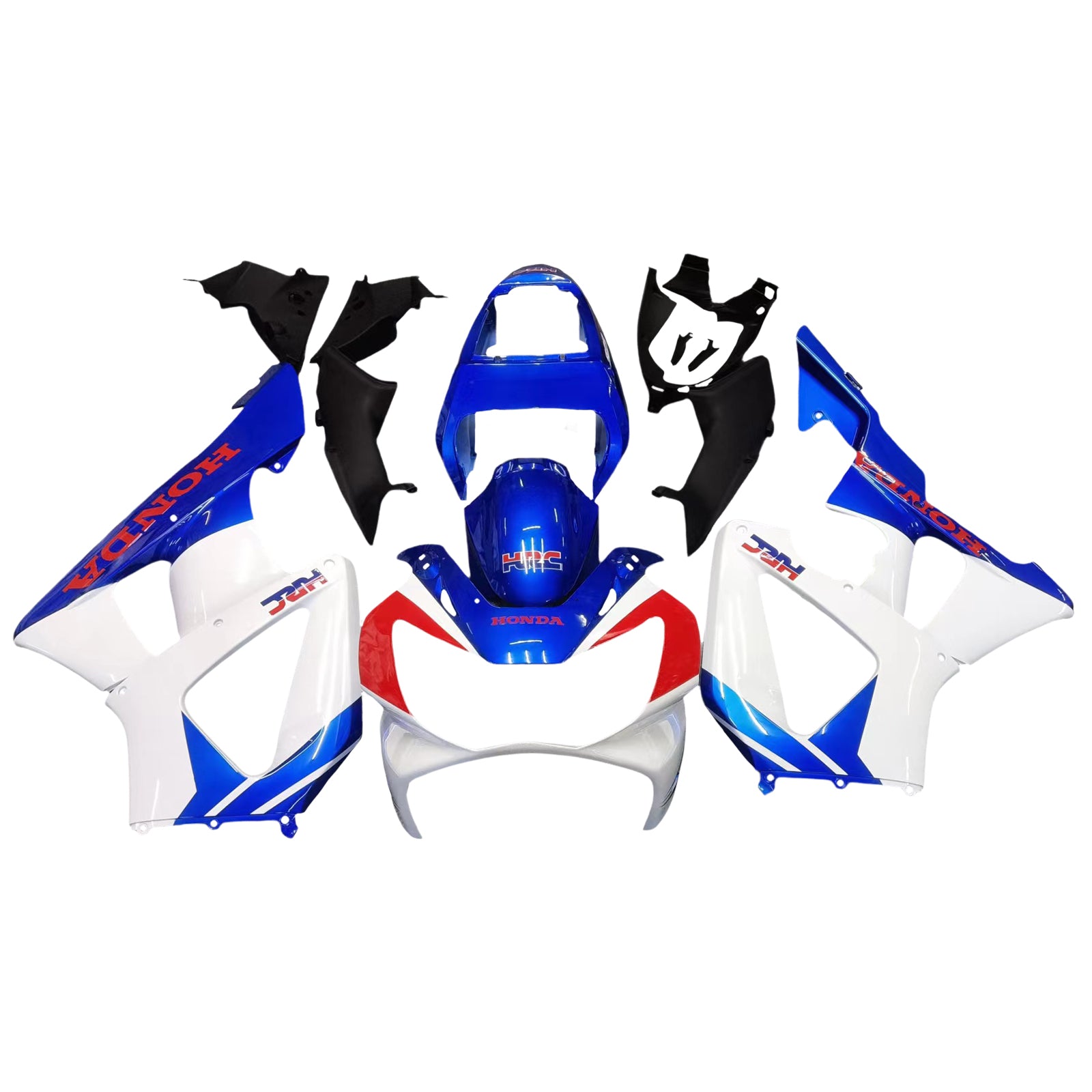 Amotopart 2000-2001 Honda CBR929RR Kit de carenado azul y blanco