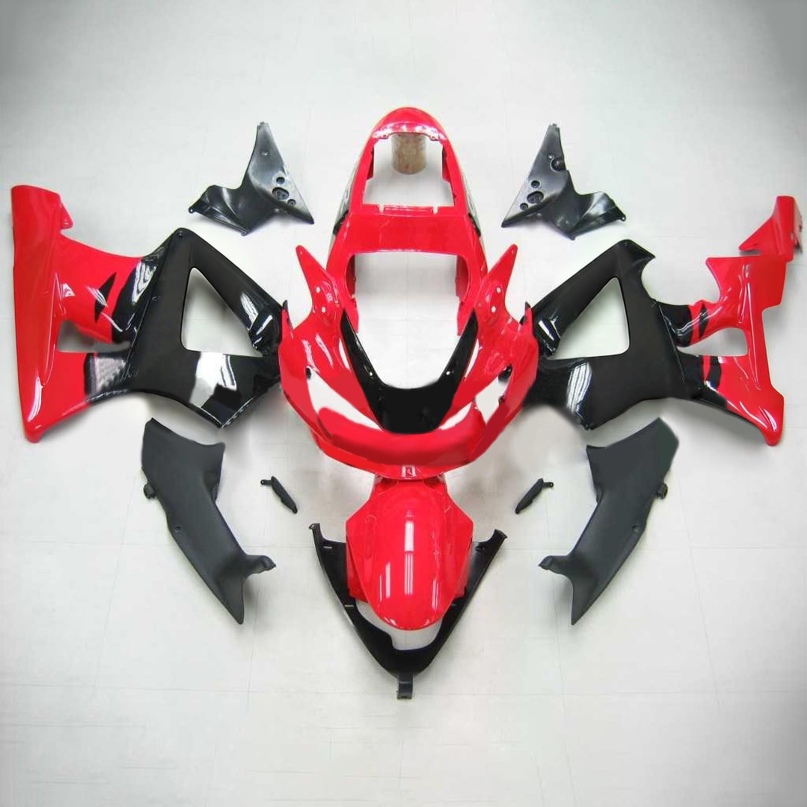 Cupolino rosso Amotopart per Honda CBR929RR 2000-2001&BKit Black Style3