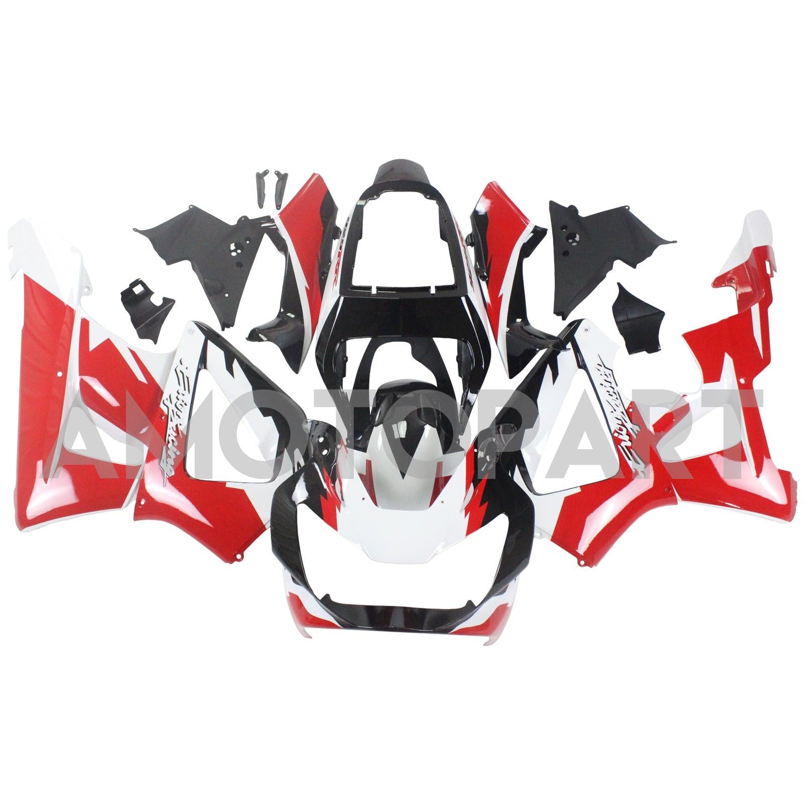 Amotopart 2000-2001 Honda CBR929RR Fairing Red&Black Style5 Kit
