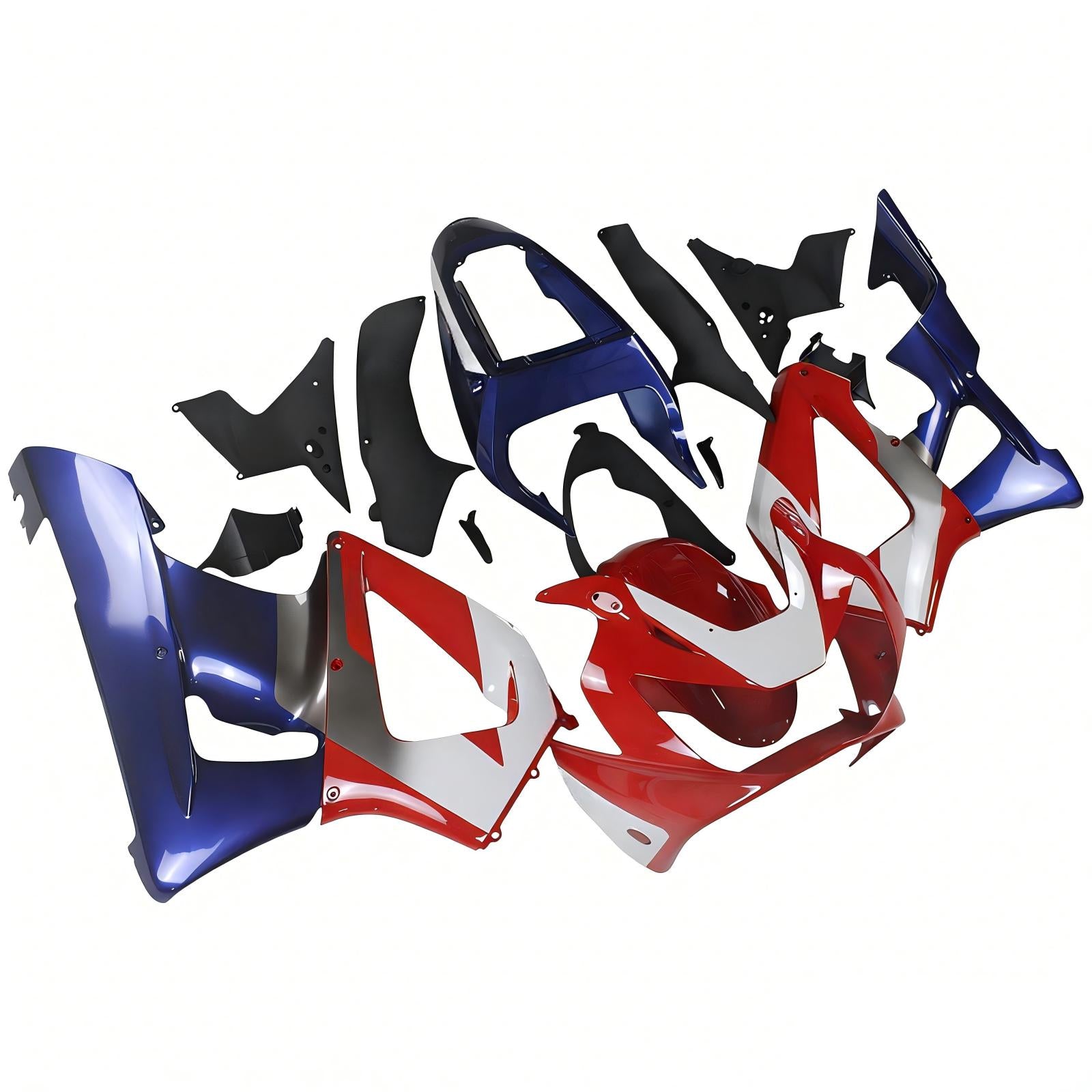 Amotopart 2000-2001 Honda CBR929RR Fairing Blue&Red Style1 Kit