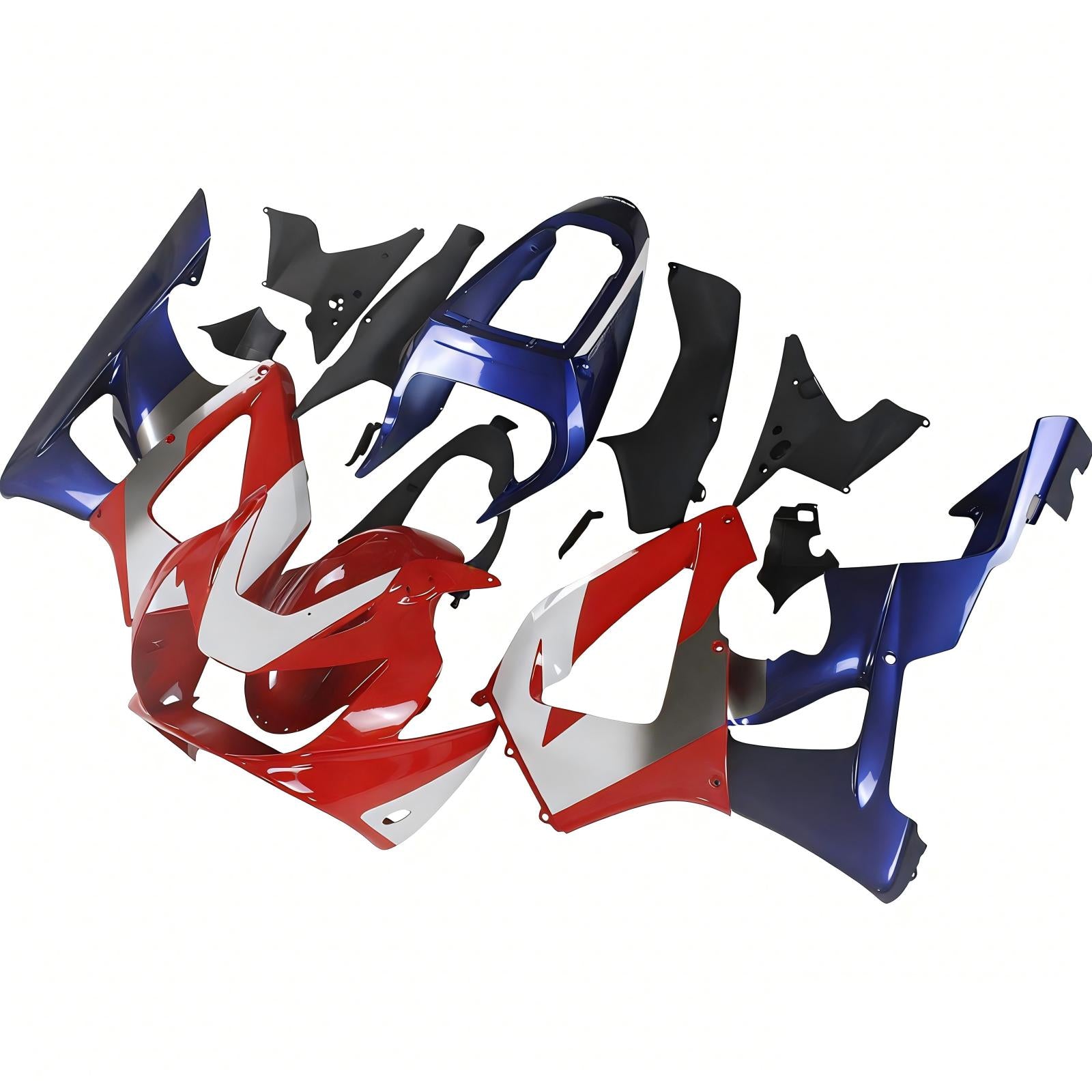 Amotopart 2000-2001 Honda CBR929RR Fairing Blue&Red Style1 Kit