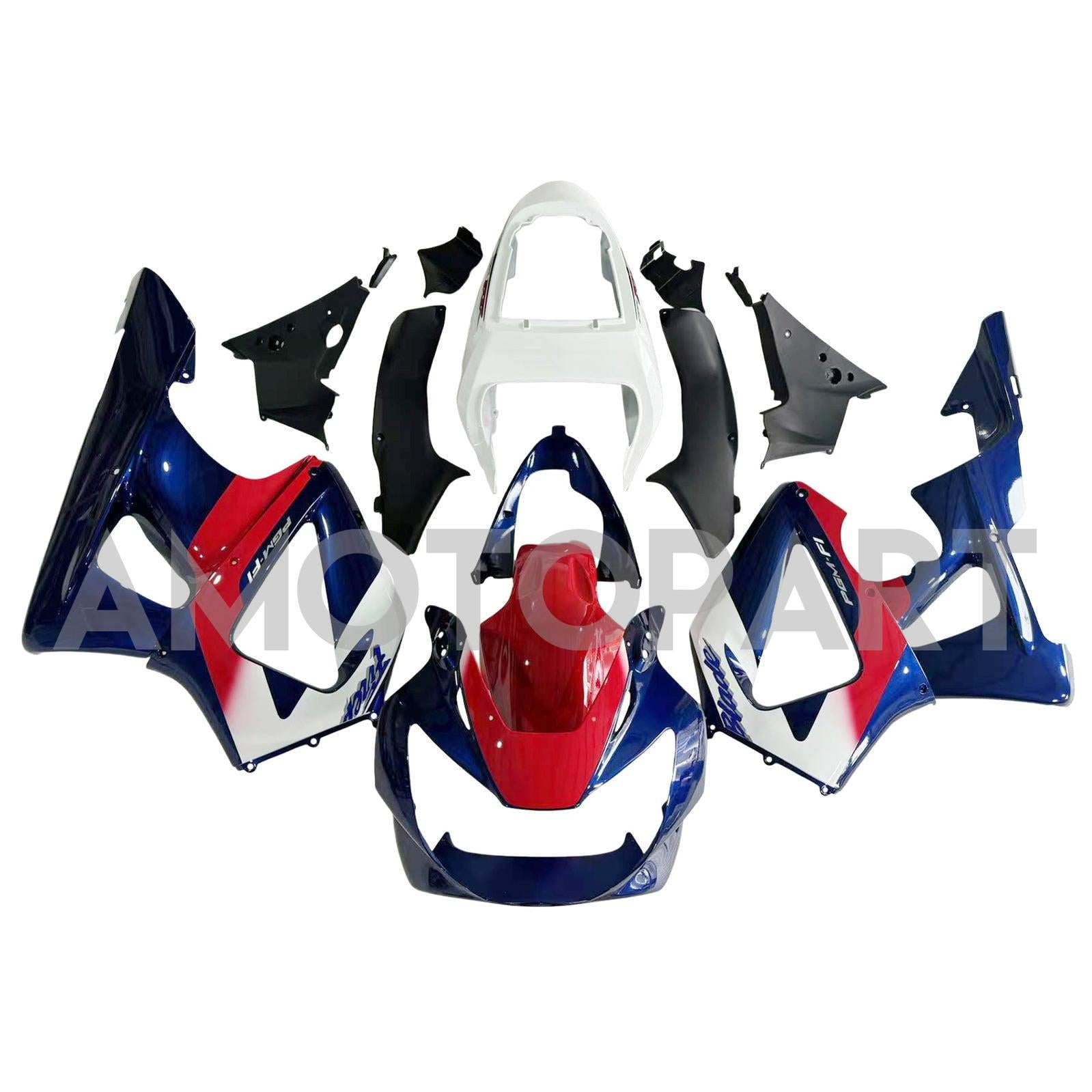 Amotopart 2000-2001 CBR929RR Honda Red&Blue Fairing Kit