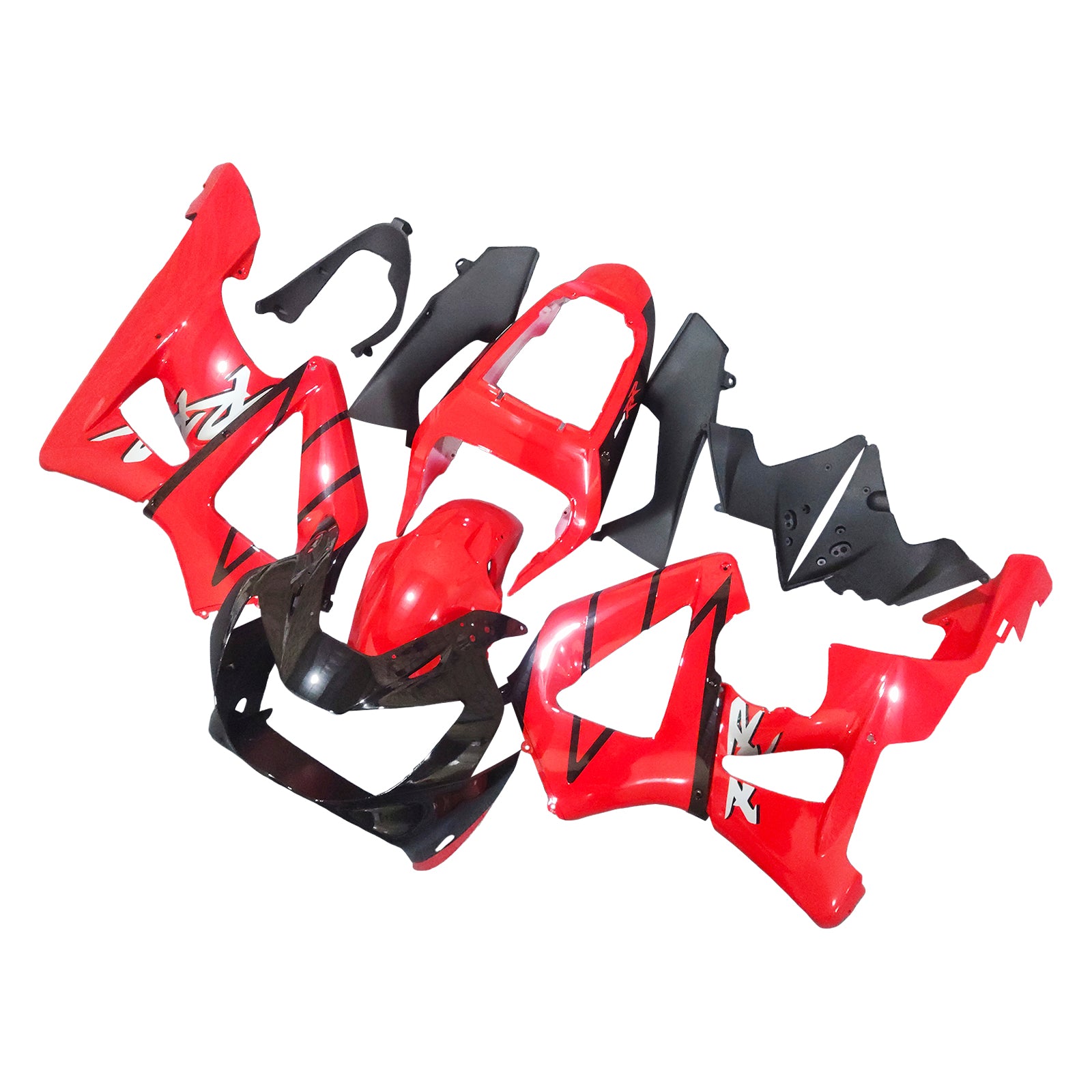 Amotopart 2000-2001 Honda CBR929RR Glossy Red Black Fairing Kit